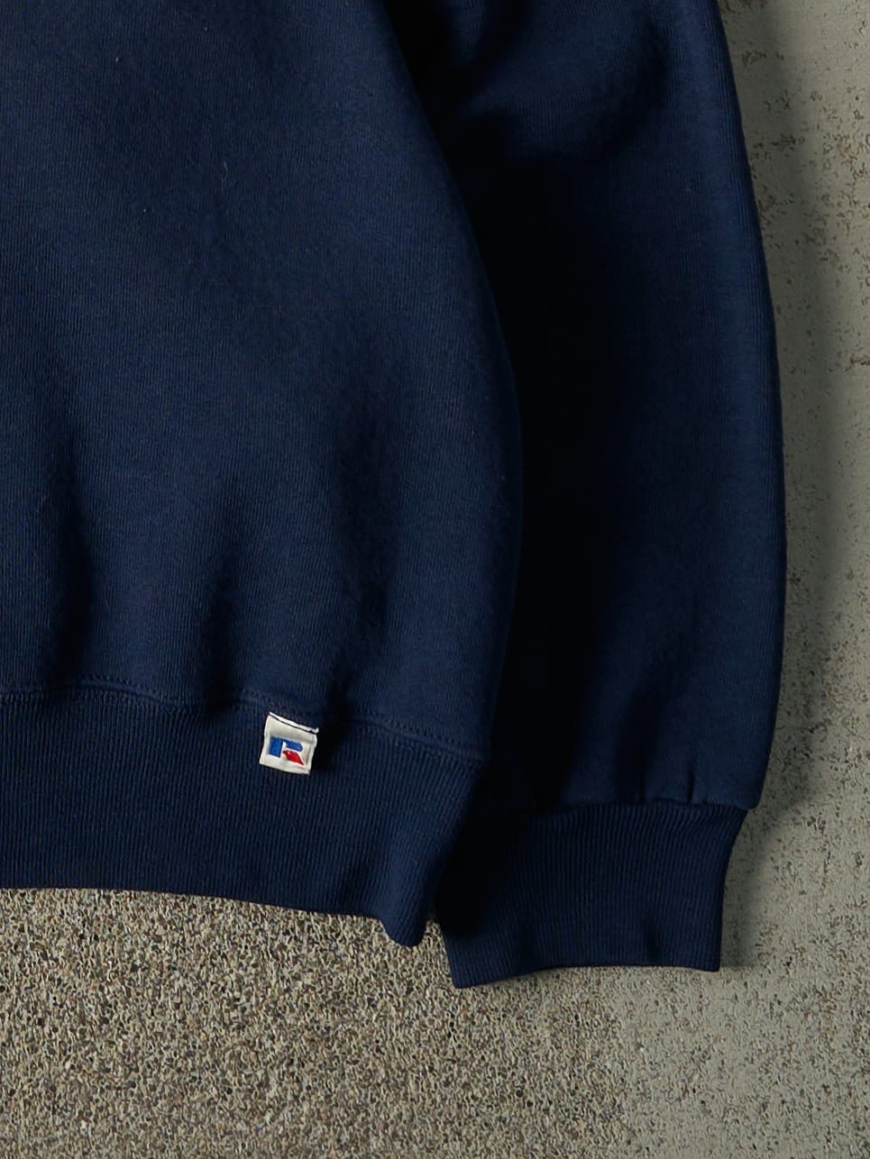 Vintage 90s Navy Blue Russell Athletic Crewneck (L)