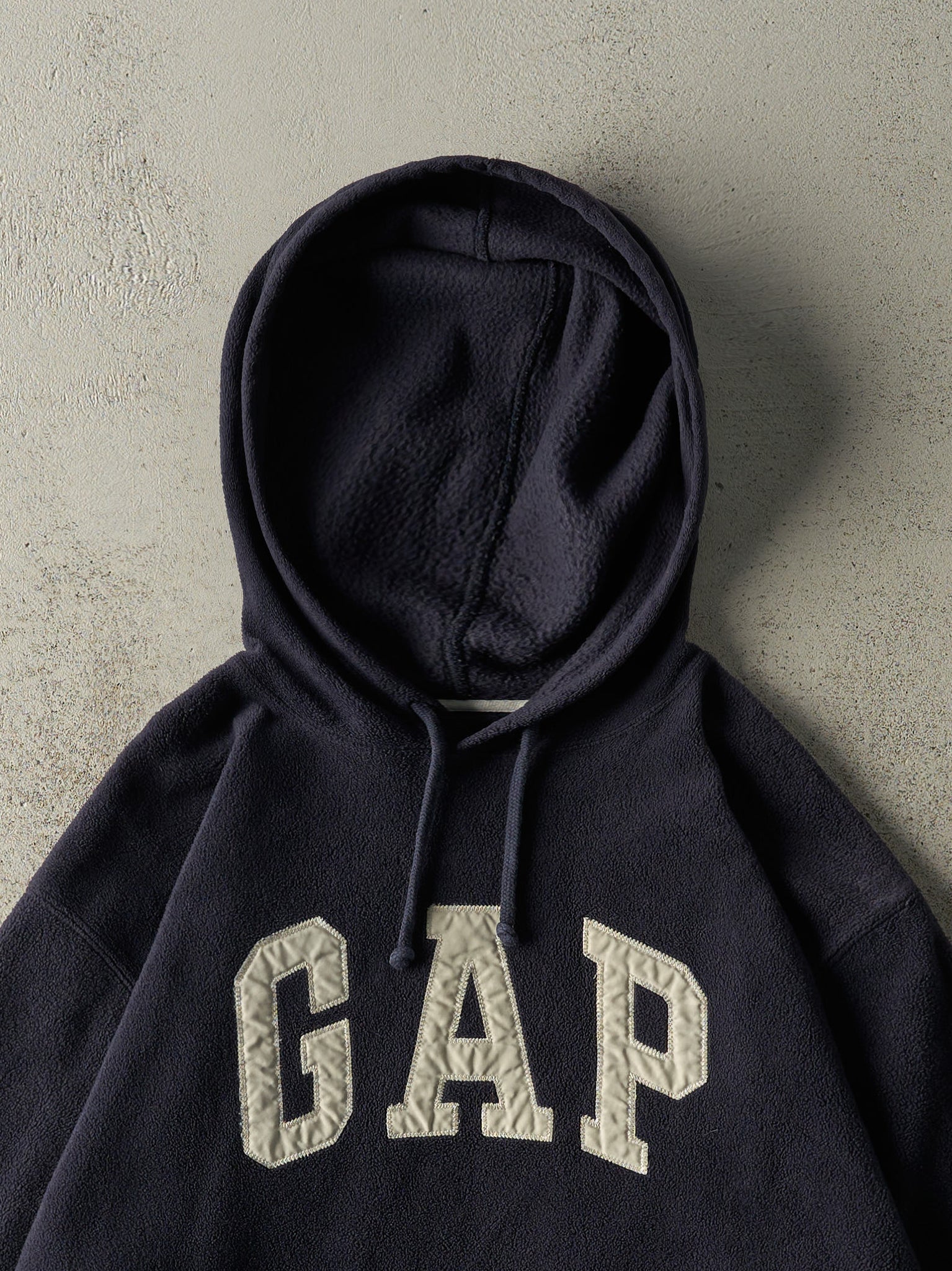 Vintage 90s Navy Blue Gap Fleece Hoodie (M)