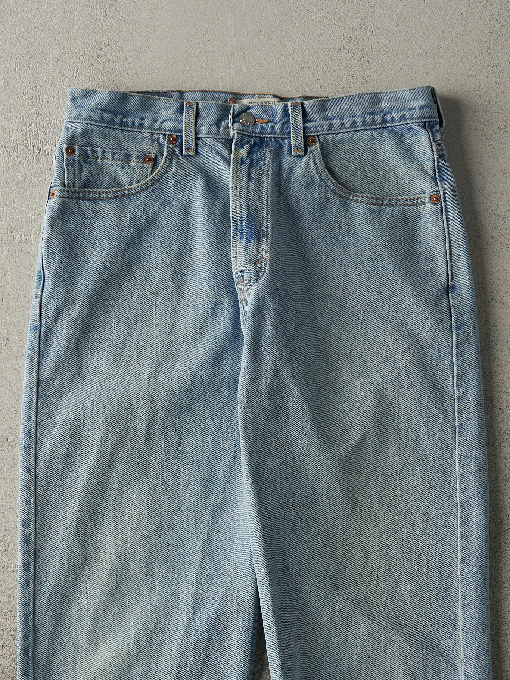 Vintage 90s Light Wash Levi's 550 Relaxed Fit Jeans (31.5x29.5)