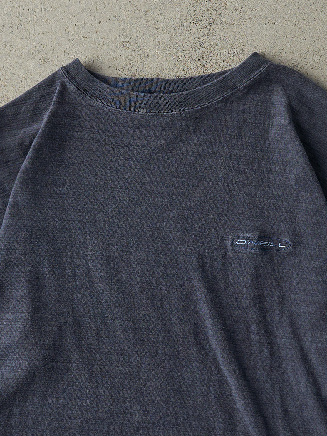 Vintage 90s Navy Blue O'Neill Embroidered Striped Tee (L/XL)