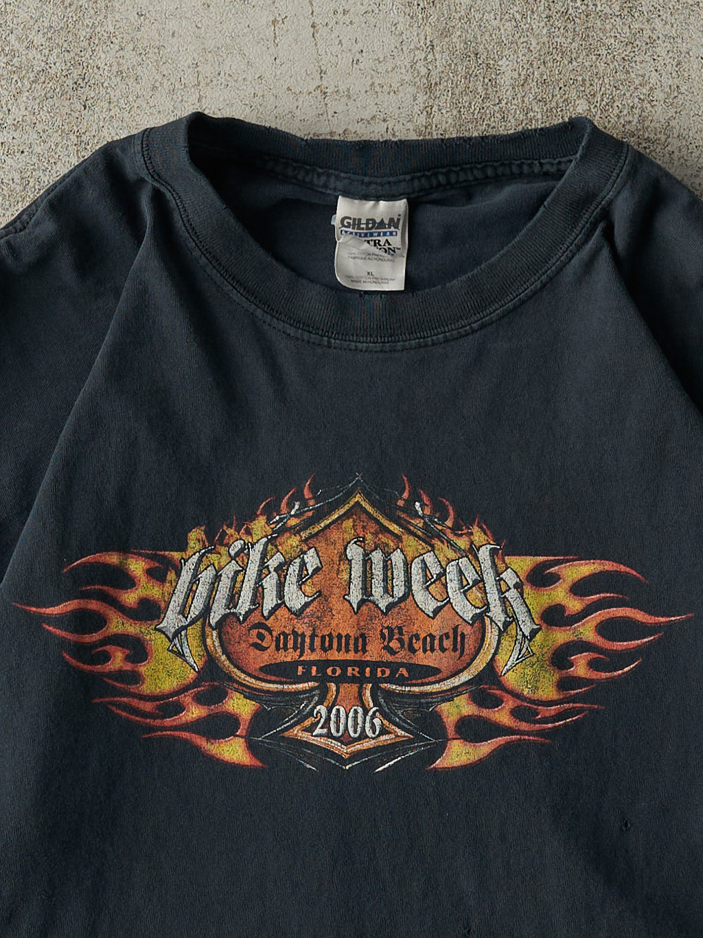 Vintage 06' Faded Black Daytona Beach Bike Week Tee (L/XL)