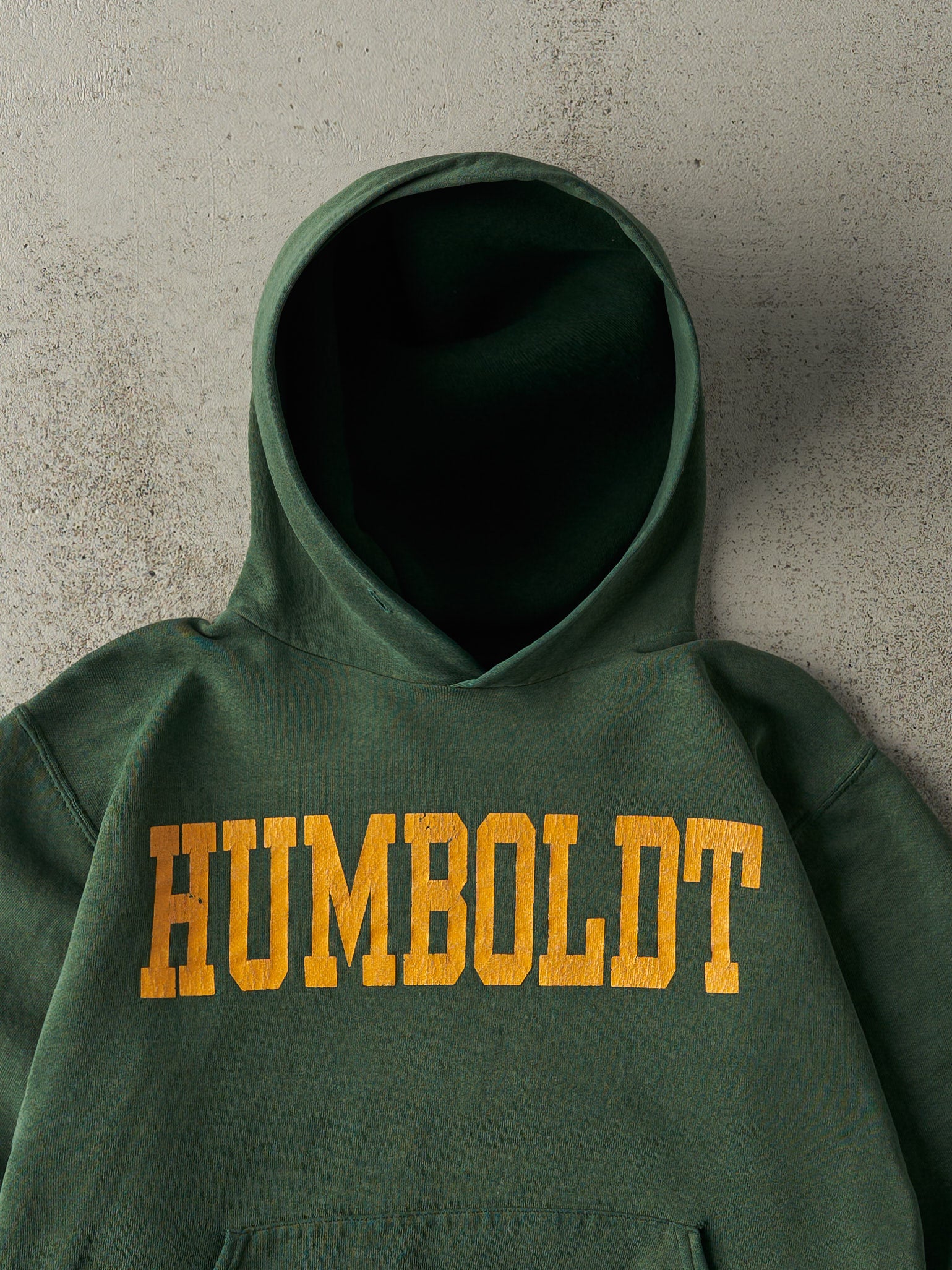 Vintage Y2K Washed Green Humboldt Russell Athletic Hoodie (S)