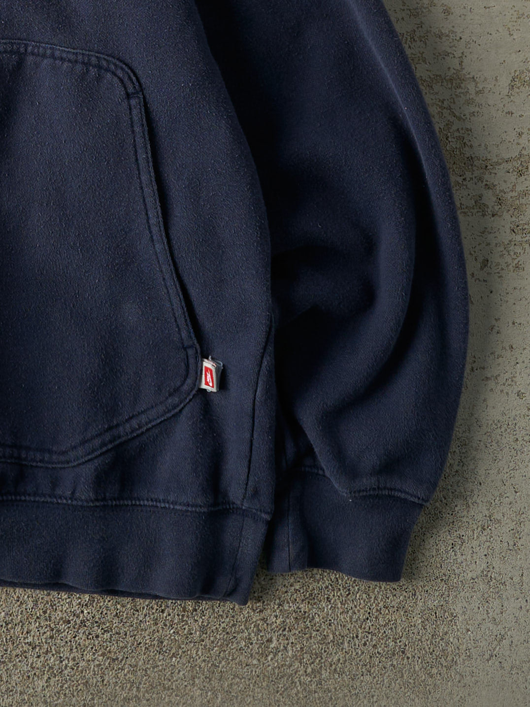 Vintage Y2K Navy Blue Nike Embroidered Hoodie (S/M)