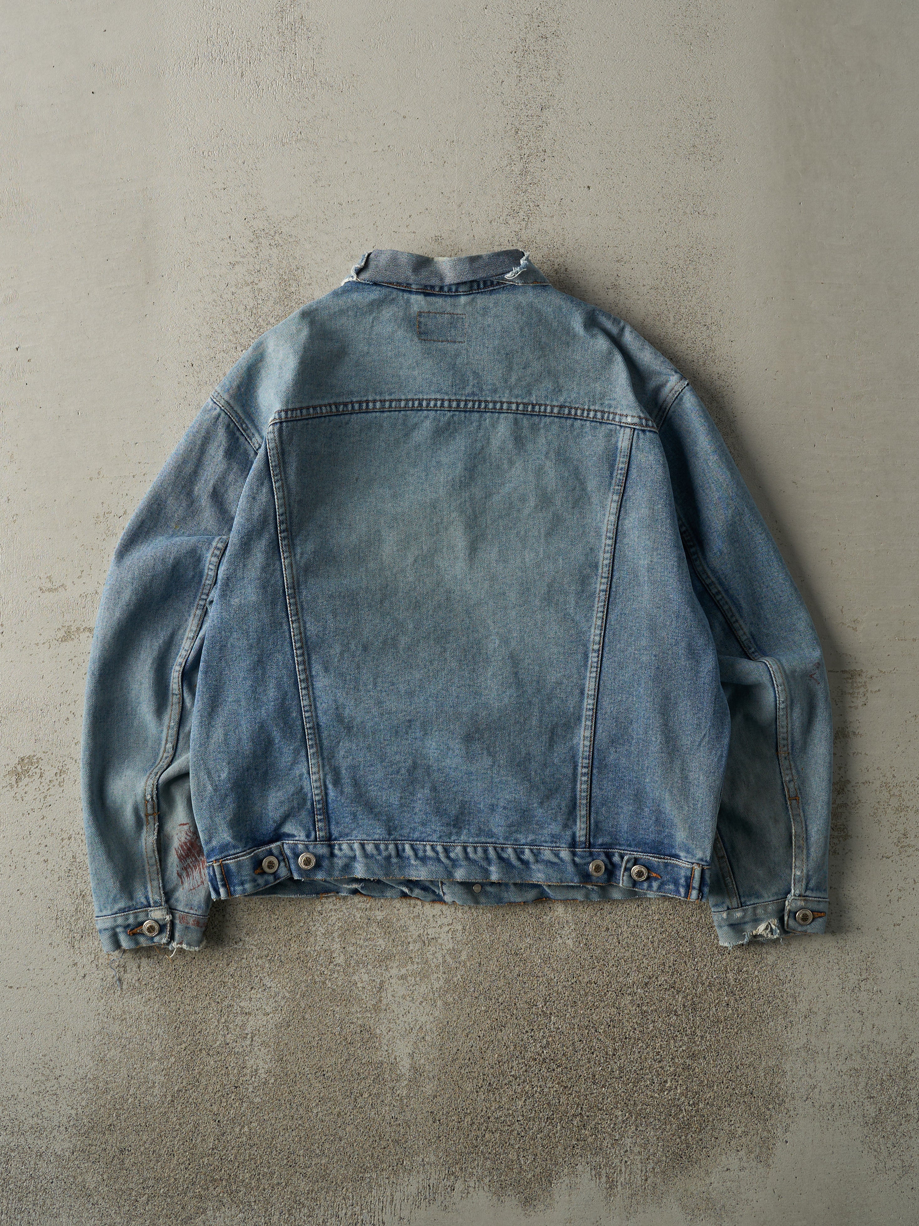 Vintage 90s Mid Wash Nevada Jeans Denim Jacket (L)