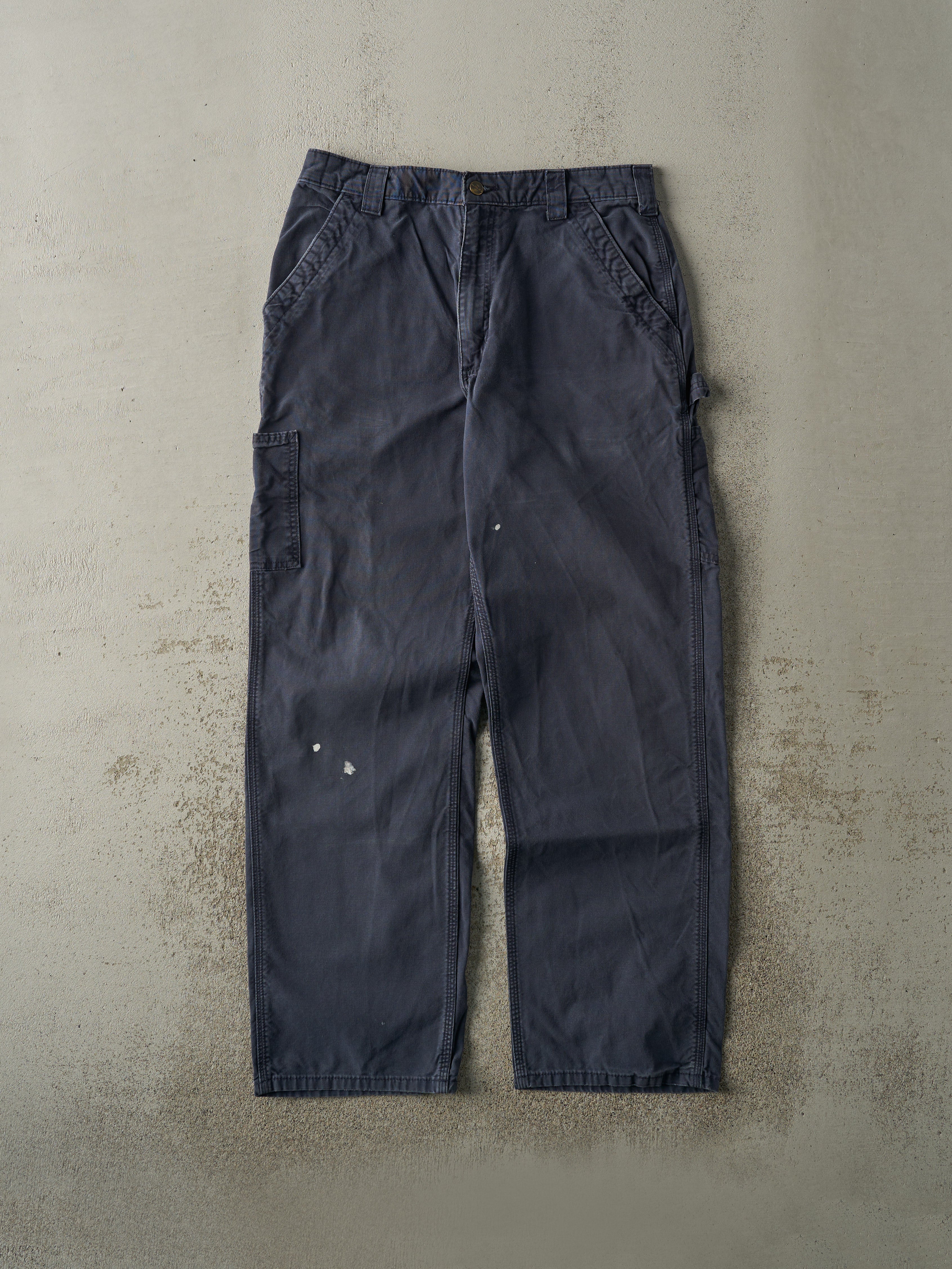 Vintage Y2K Navy Blue Carhartt Carpenter Pants (31.5x31)
