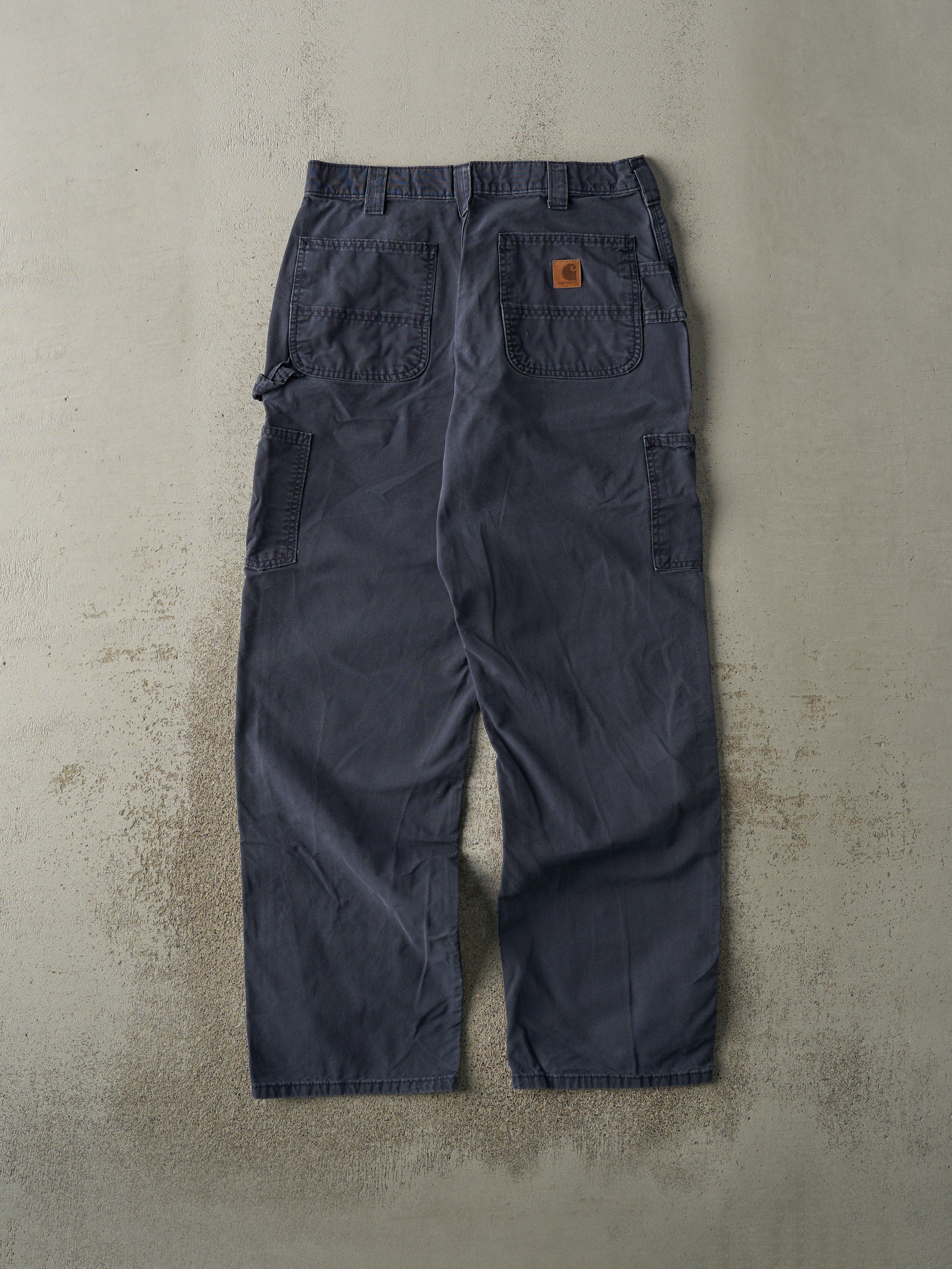 Vintage Y2K Navy Blue Carhartt Carpenter Pants (31.5x31)