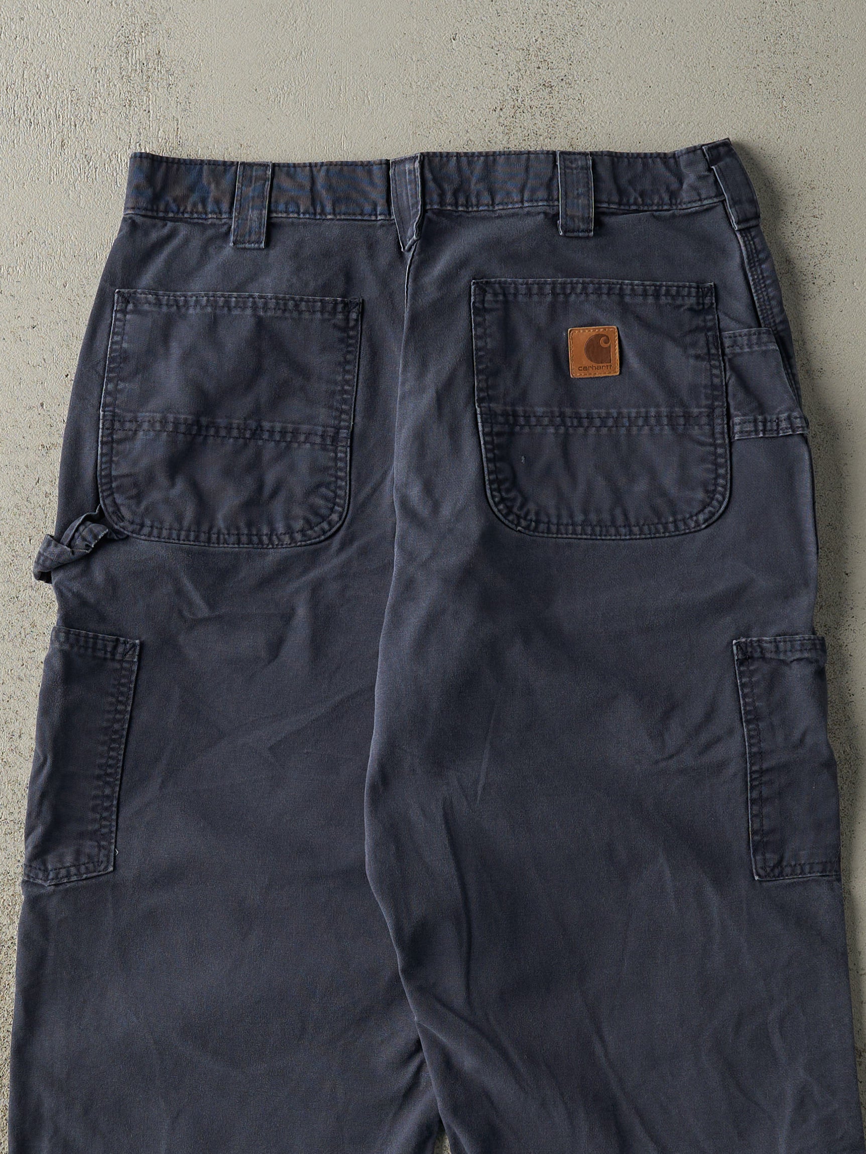 Vintage Y2K Navy Blue Carhartt Carpenter Pants (31.5x31)