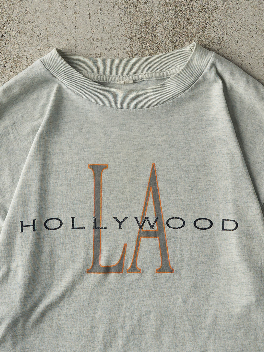 Vintage 90s Heather Grey Hollywood LA Tee (M/L)