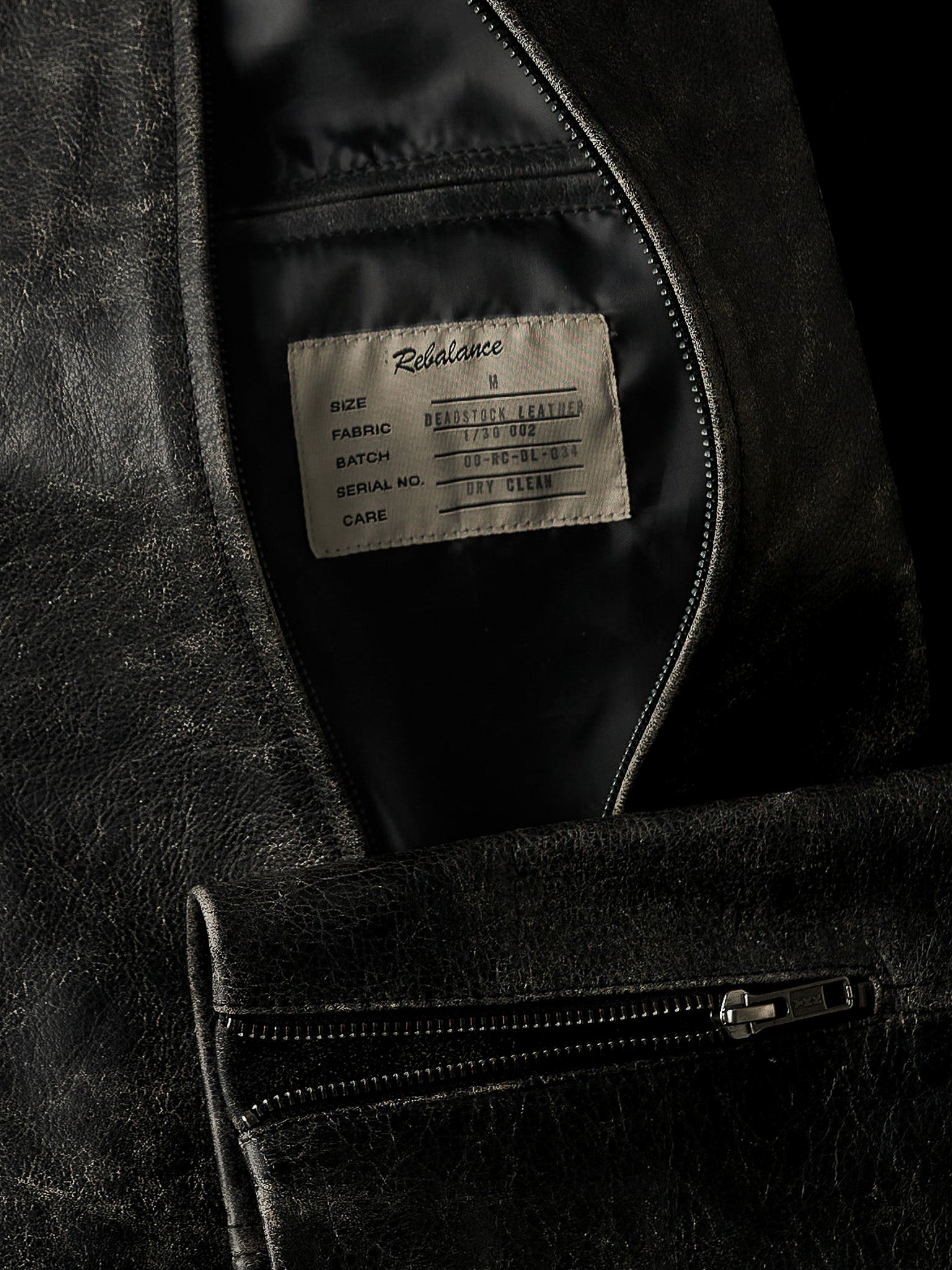 Everyday Boxy Leather Jacket - Jet Black