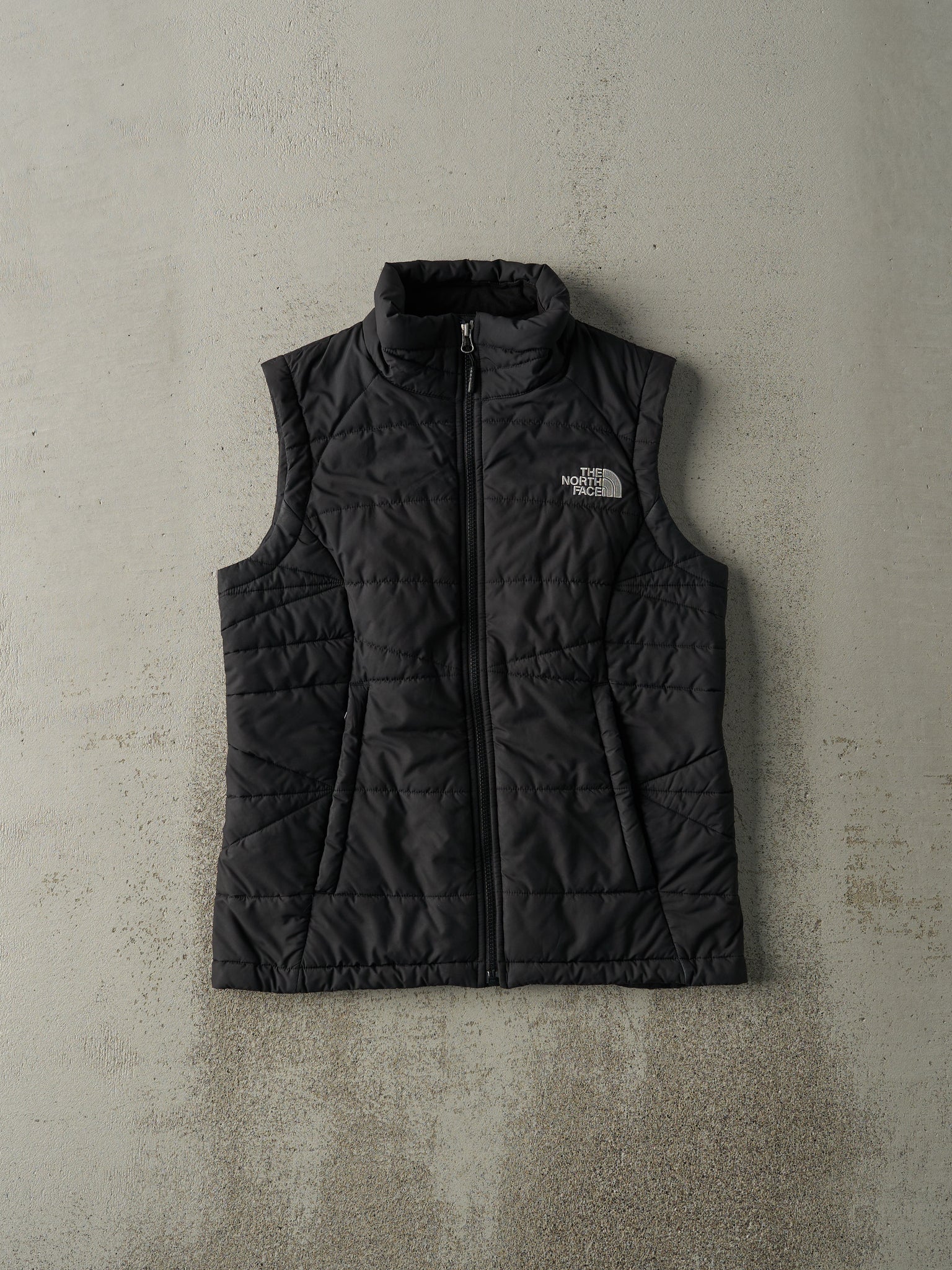 Vintage Y2K Black The North Face Puffer Vest (XS)