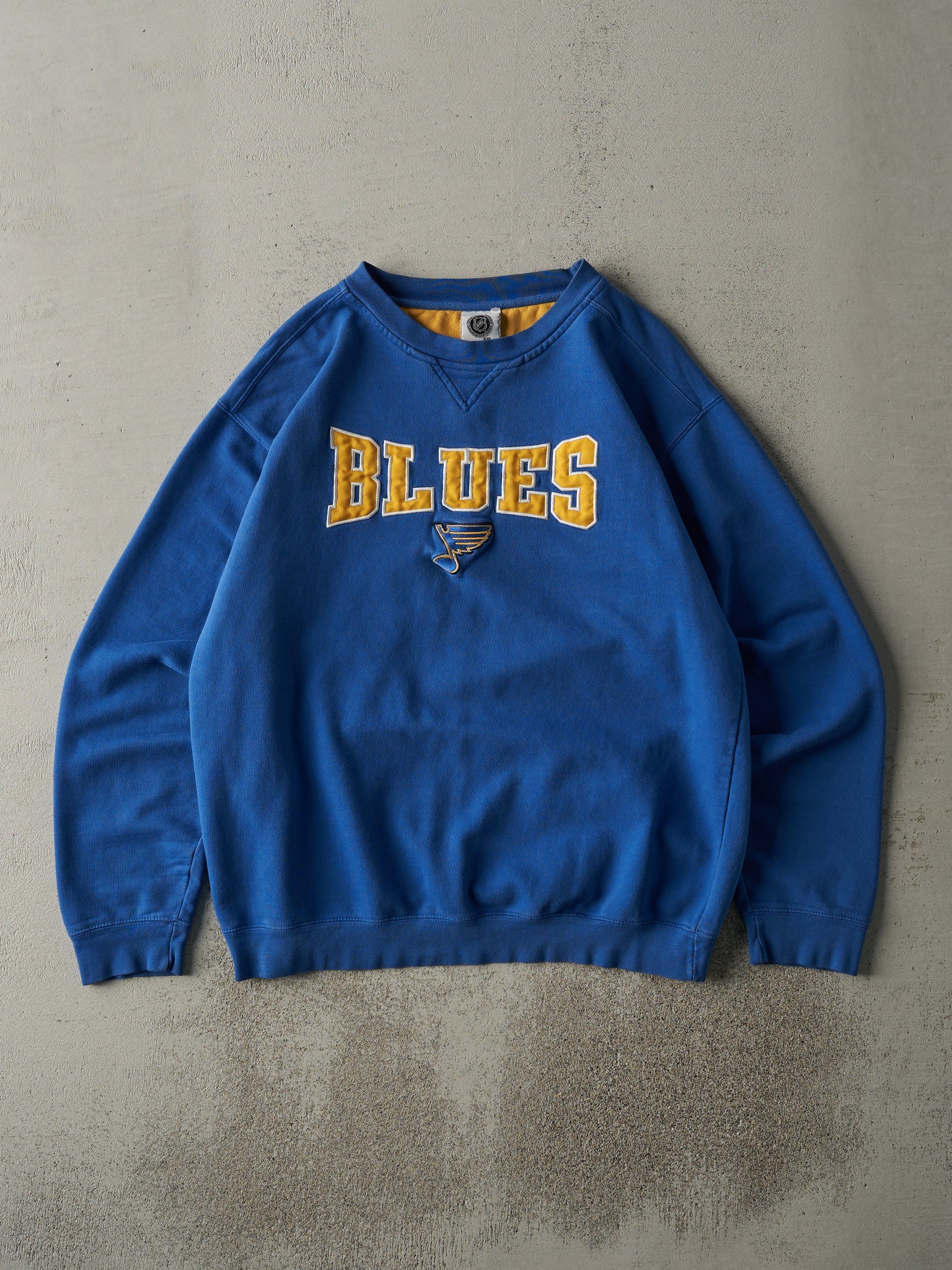 Vintage Y2K Blue Embroidered St. Louis Blues Crewneck (L)