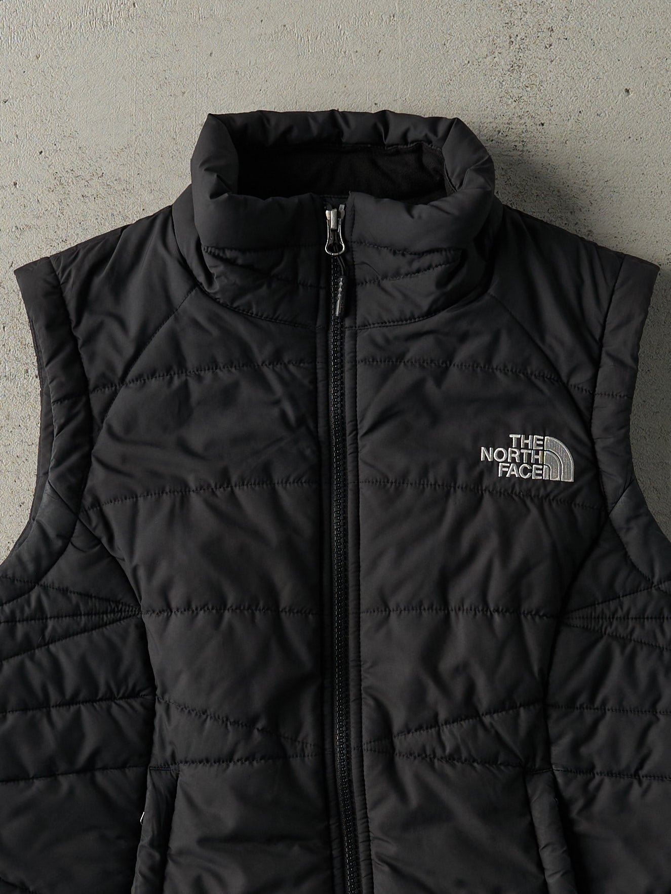 Vintage Y2K Black The North Face Puffer Vest (XS)