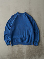 Vintage 90s Blue Blank Crewneck (S/M)