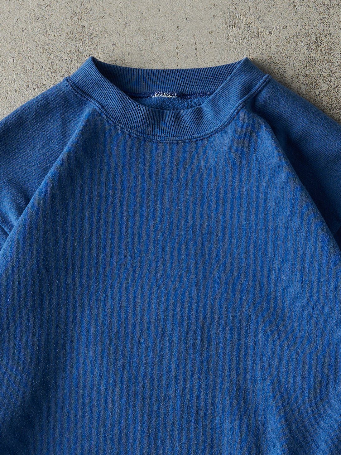 Vintage 90s Blue Blank Crewneck (S/M)