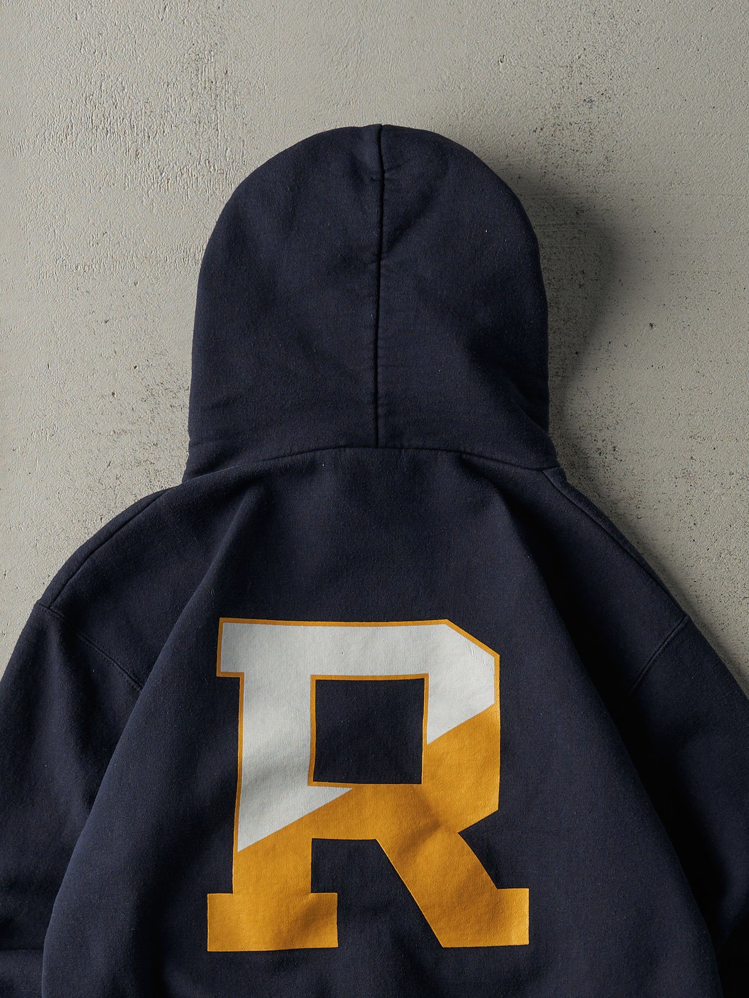 Vintage Y2K Navy Blue University of Rochester Hoodie (M)