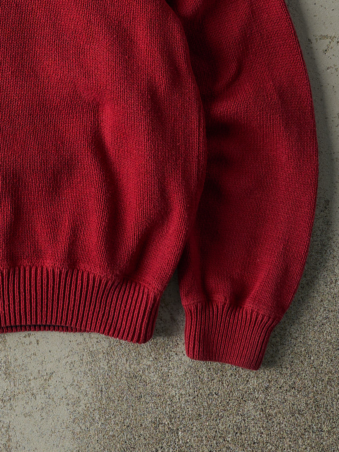 Vintage 90s Red Tommy Hilfiger Knit Pullover (L)