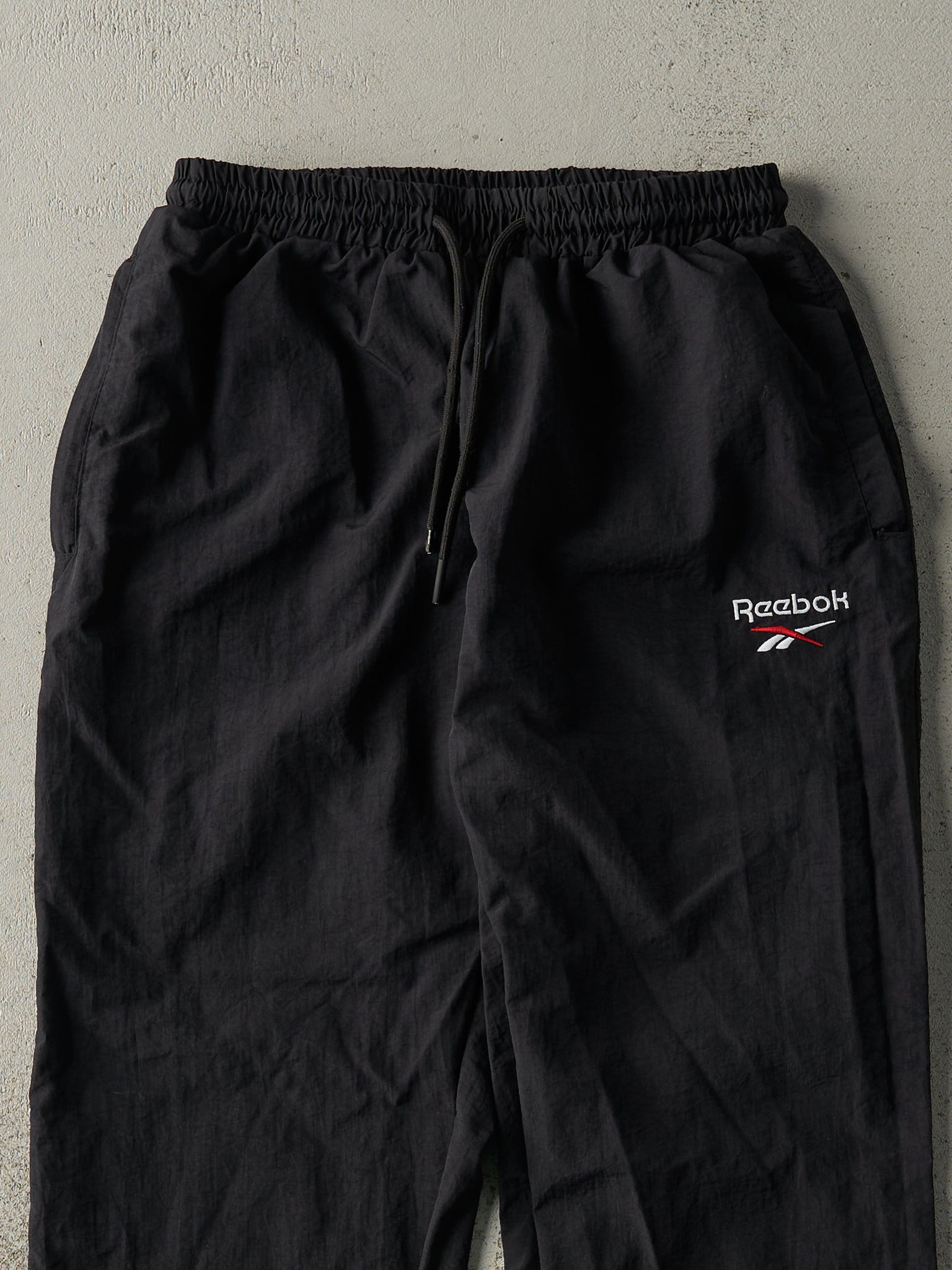 Vintage 90s Black Reebok Track Pants (26x29)