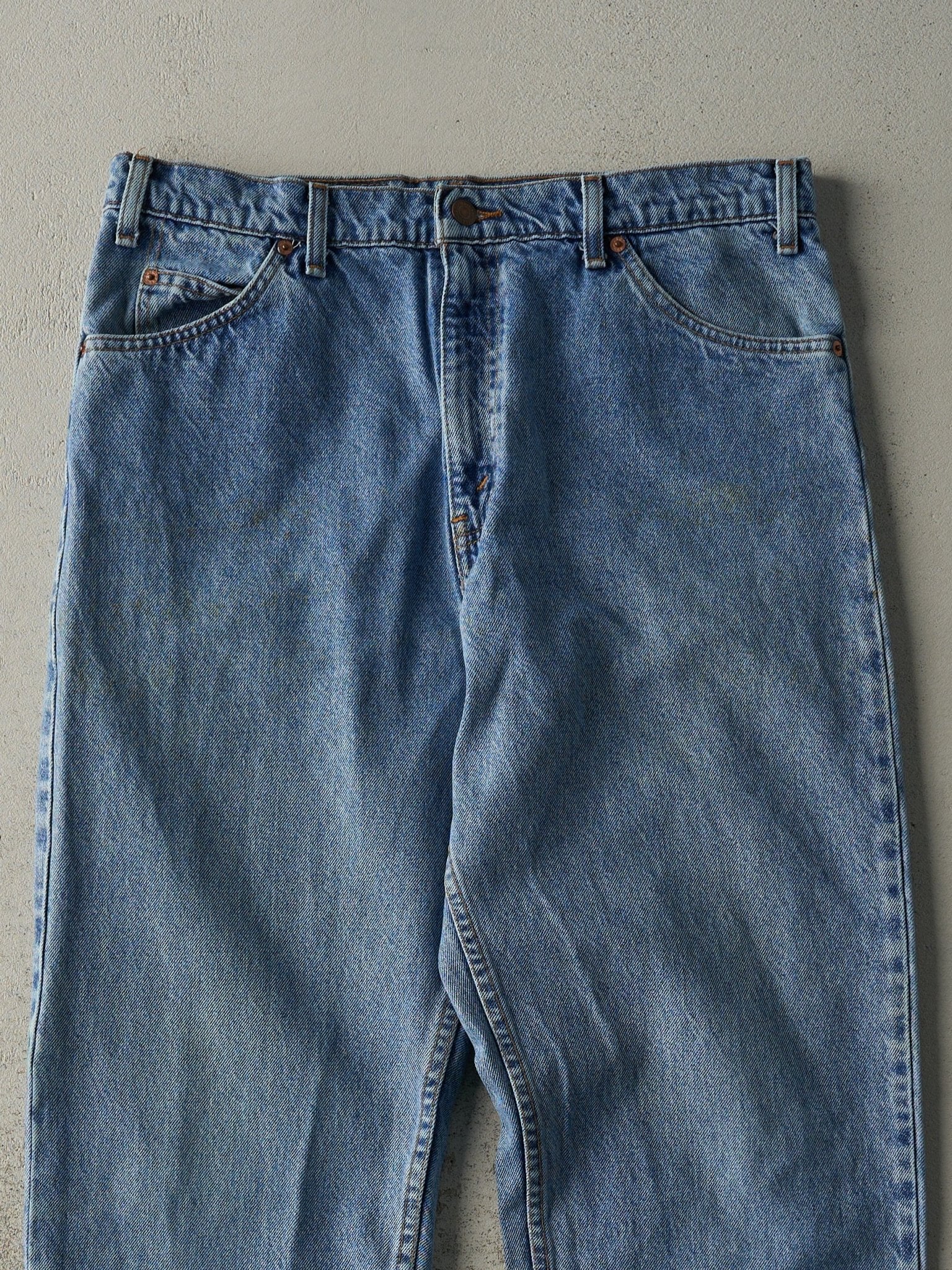 Vintage 90s Light Wash Levi's 550 Orange Tab Jeans (34x31.5)