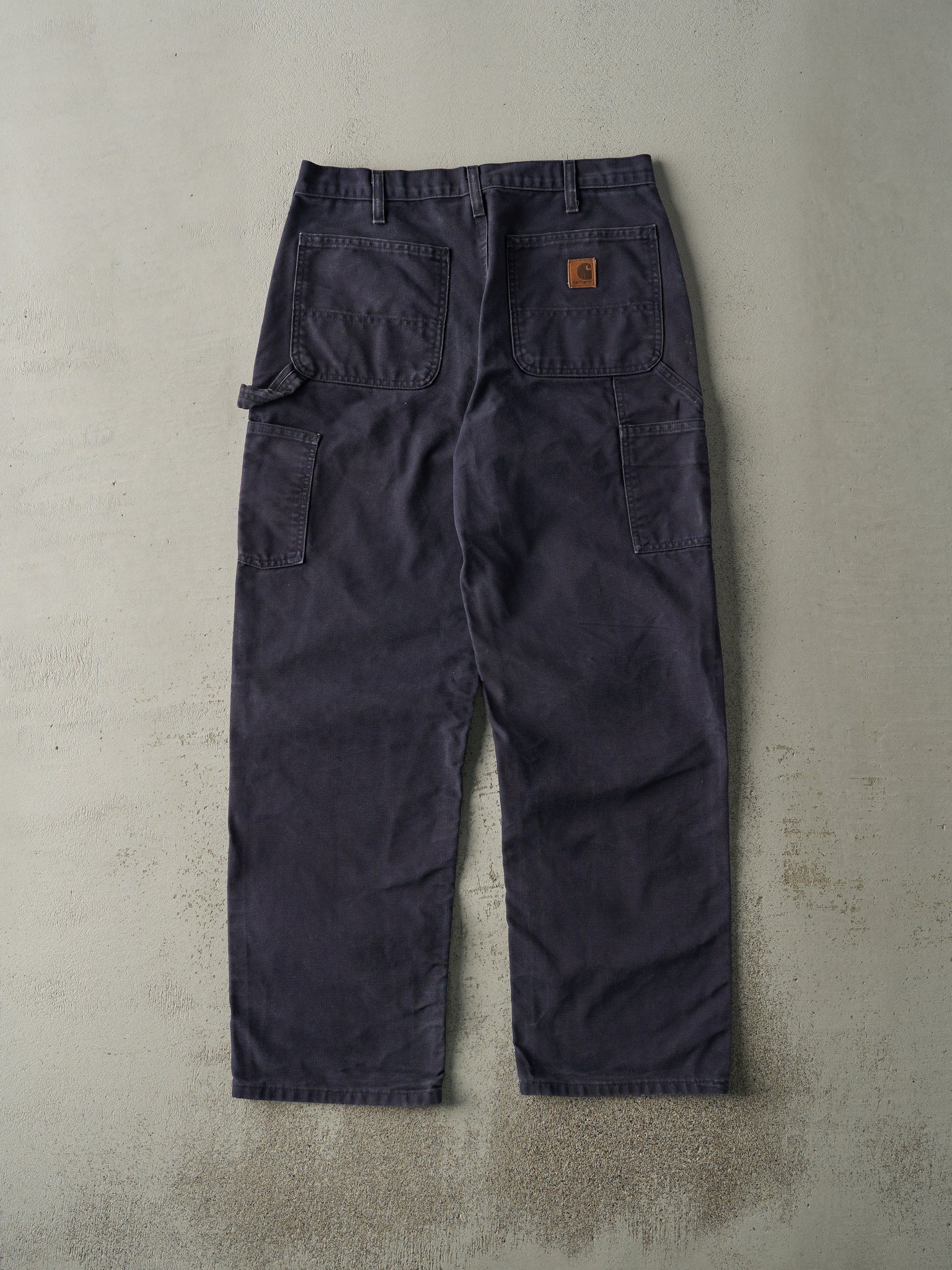 Vintage Y2K Navy Blue Dungaree Fit Carhartt Carpenter Pants (32x30.5)