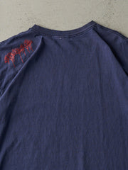 Vintage Y2K Navy Blue Adidas Logo Tee (L)