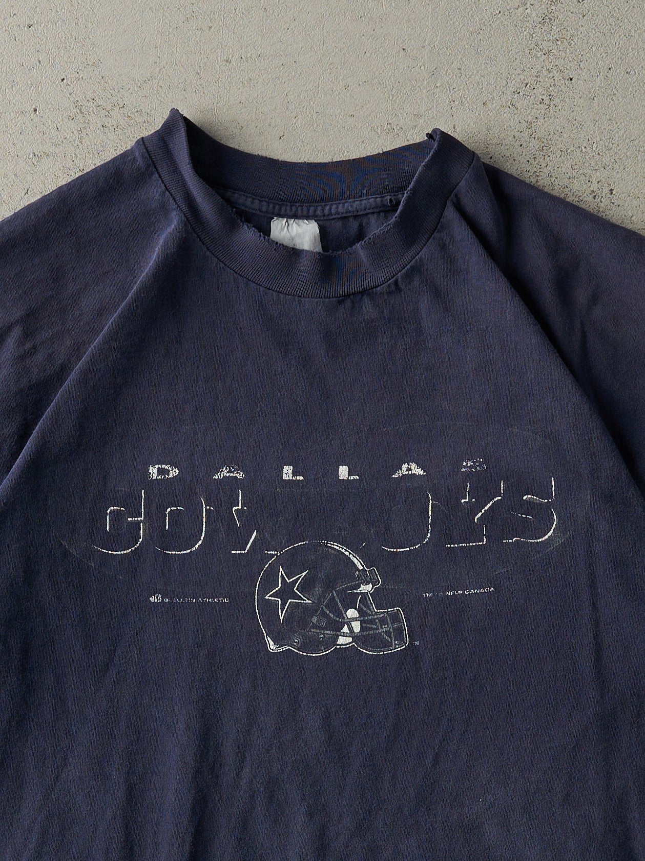 Vintage 90s Navy Blue Dallas Cowboys Single Stitch Tee (M)