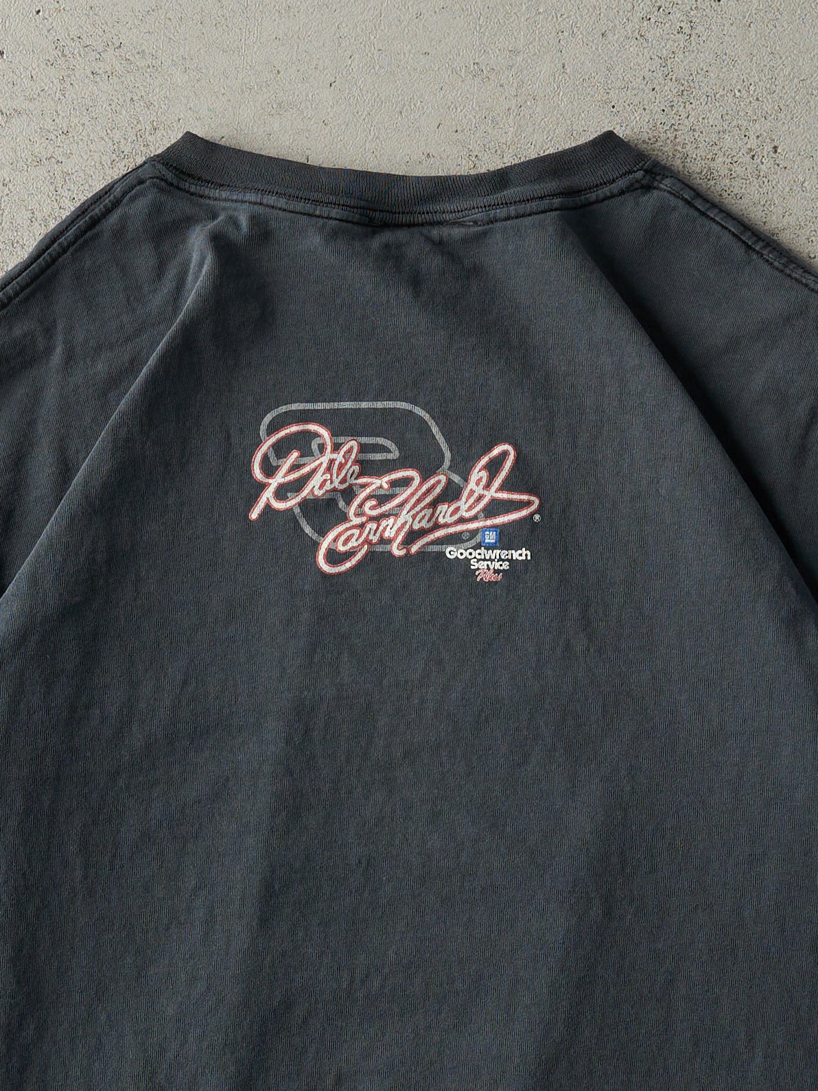 Vintage 90s Faded Black Dale Earnhardt Nascar Racing Tee (M)