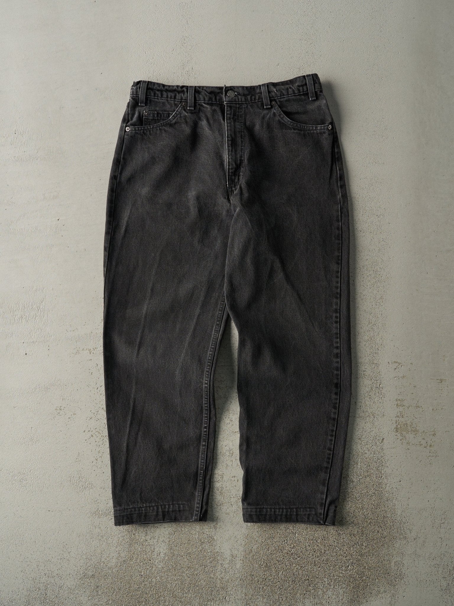 Vintage 90s Black Levi's 550 Orange Tab Denim Pants (34x28.5)