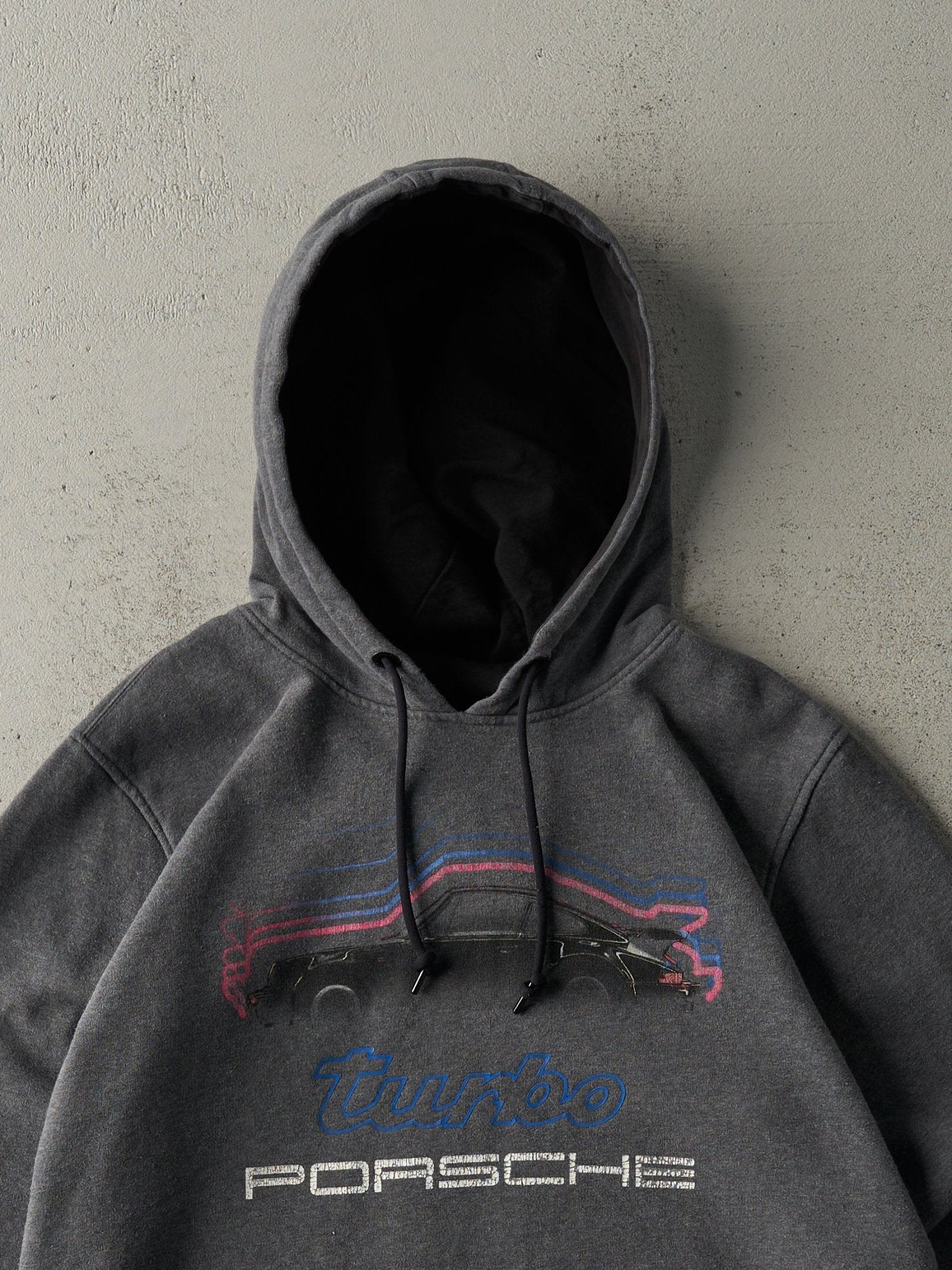 Vintage Y2K Grey Adidas x Porsche Hoodie (M)