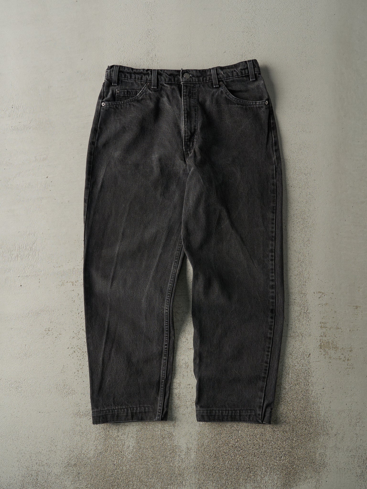 Vintage 90s Black Levi's 550 Orange Tab Denim Pants (34x28.5)