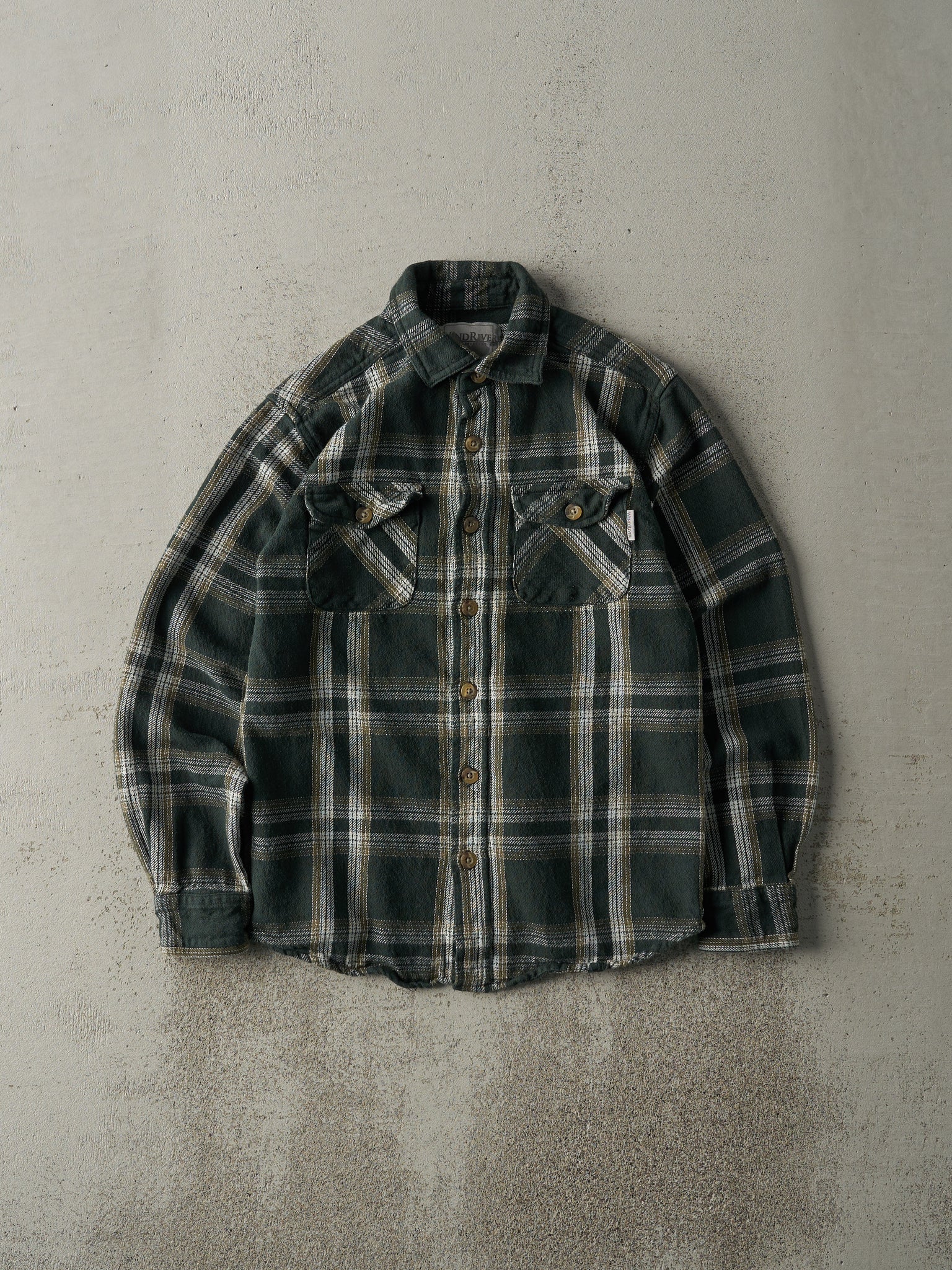 Vintage Y2K Green Wind River Flannel Button Up (S)