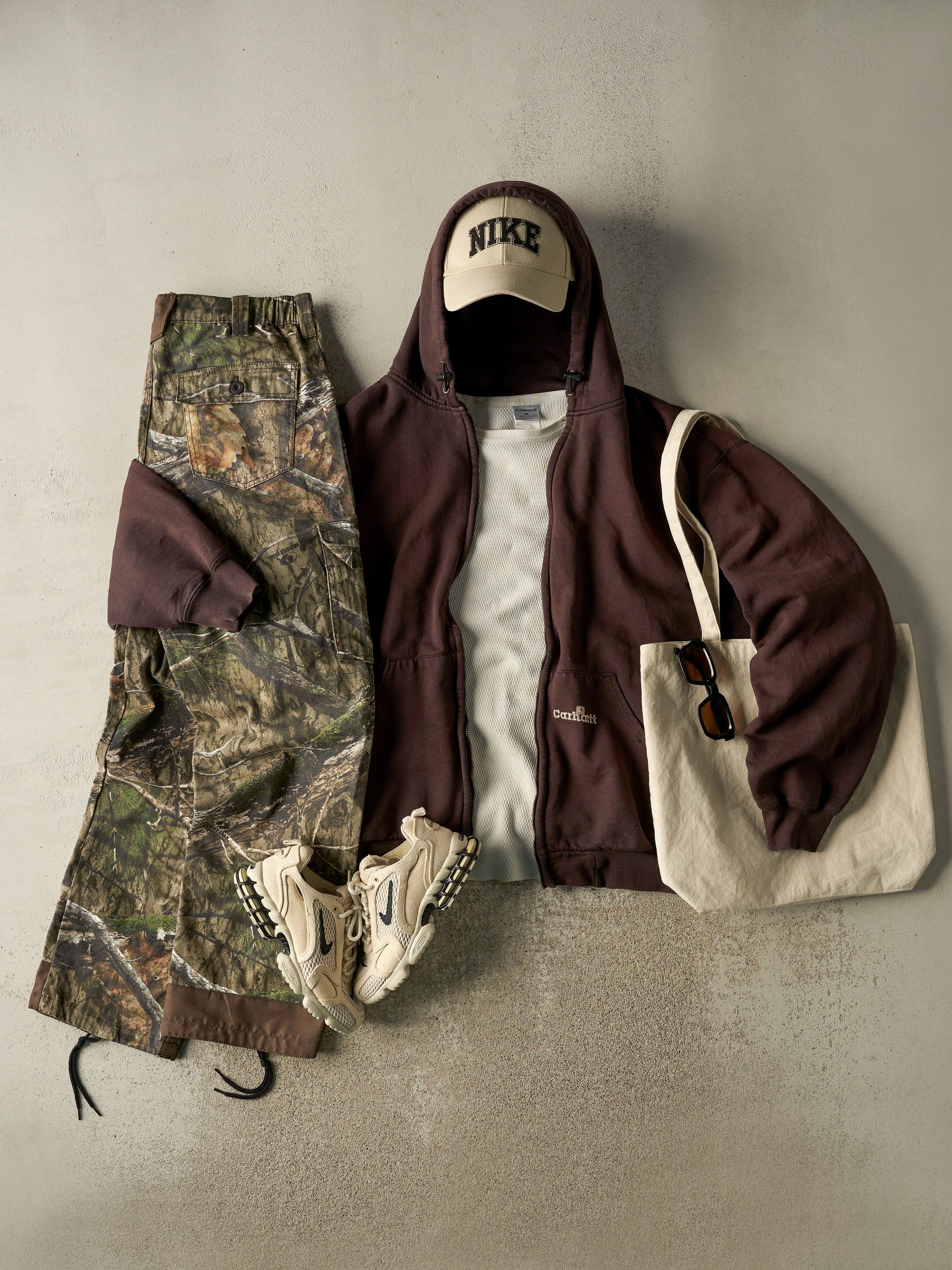 Vintage 90s Brown Carhartt Heavyweight Zip Up Hoodie (XXL/XXXL)