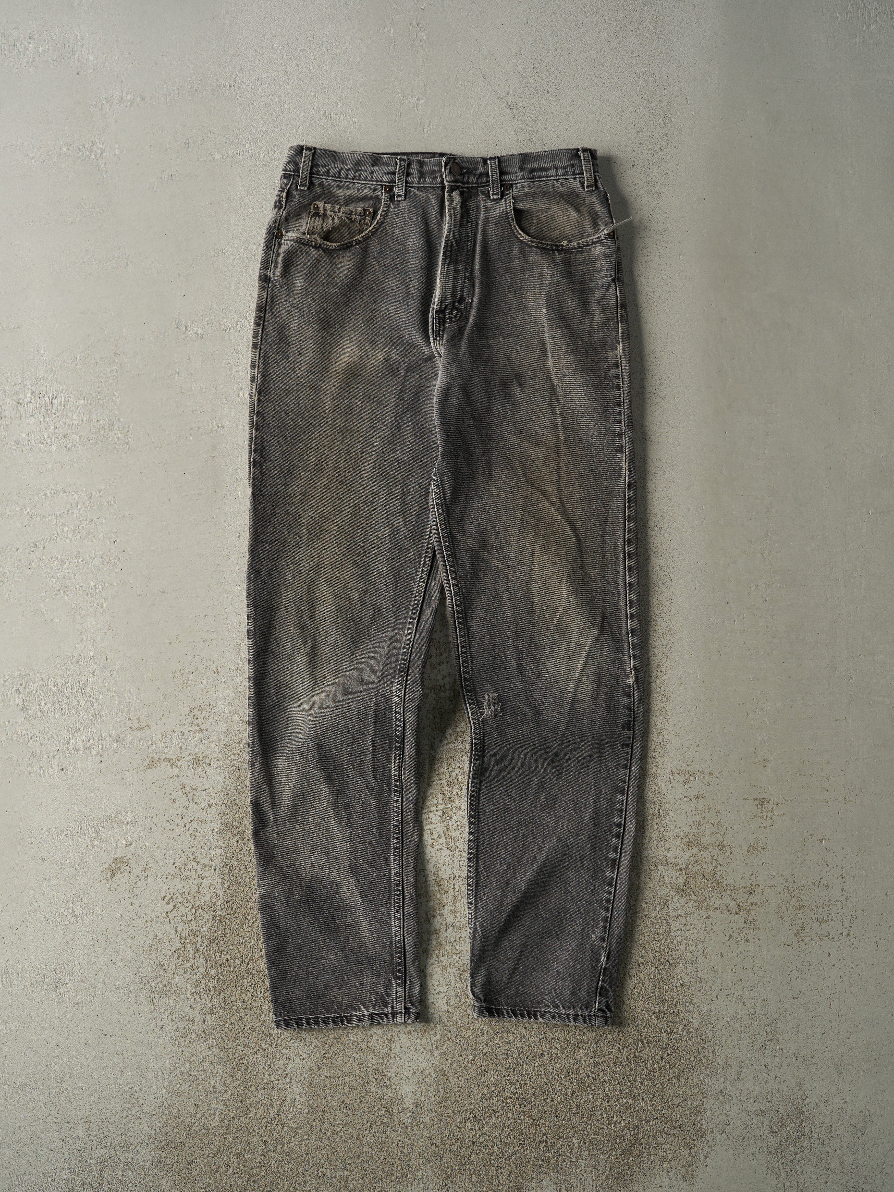 Vintage 90s Faded Black Gap Denim Pants (33.5x35)