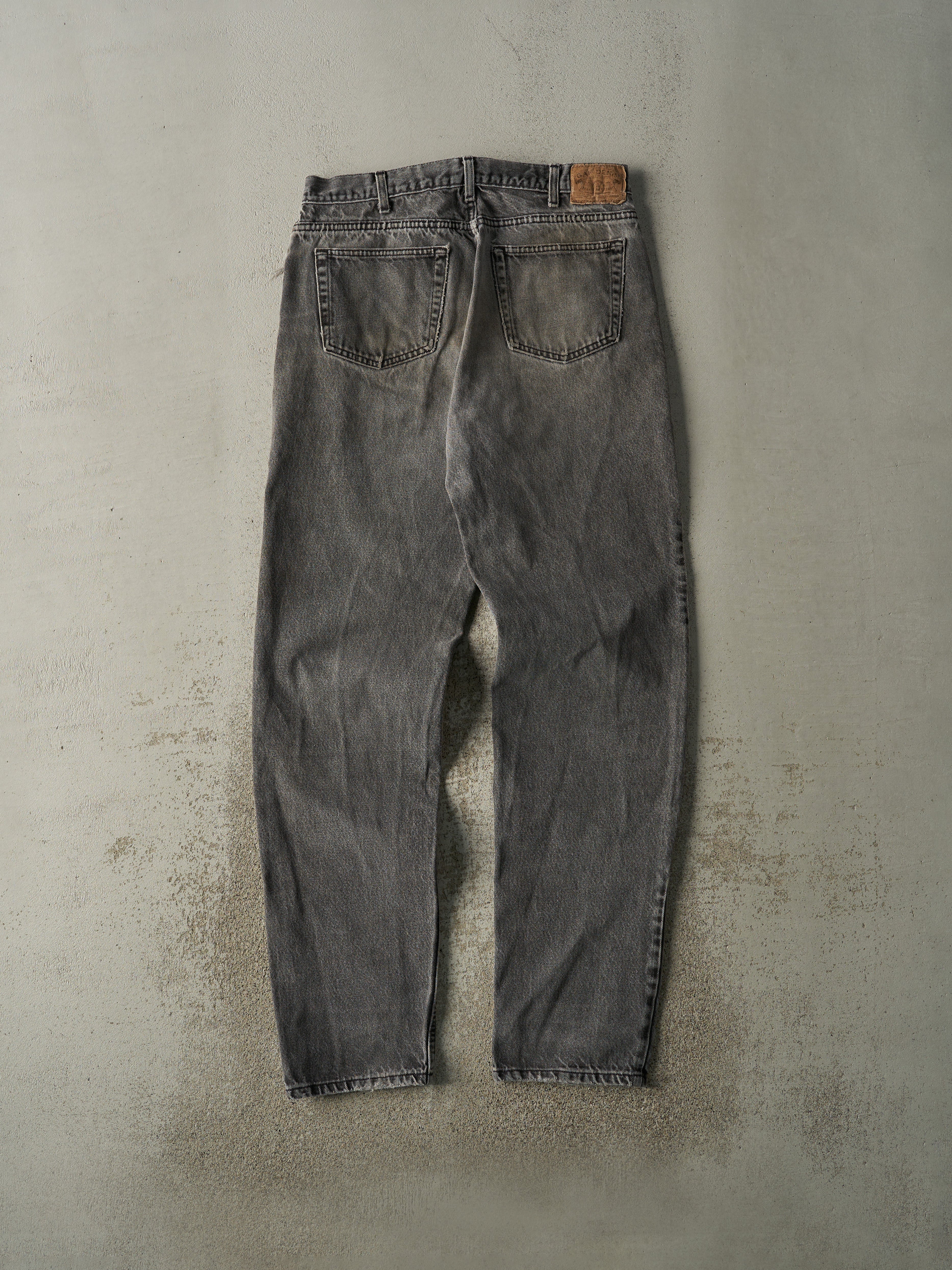 Vintage 90s Faded Black Gap Denim Pants (33.5x35)