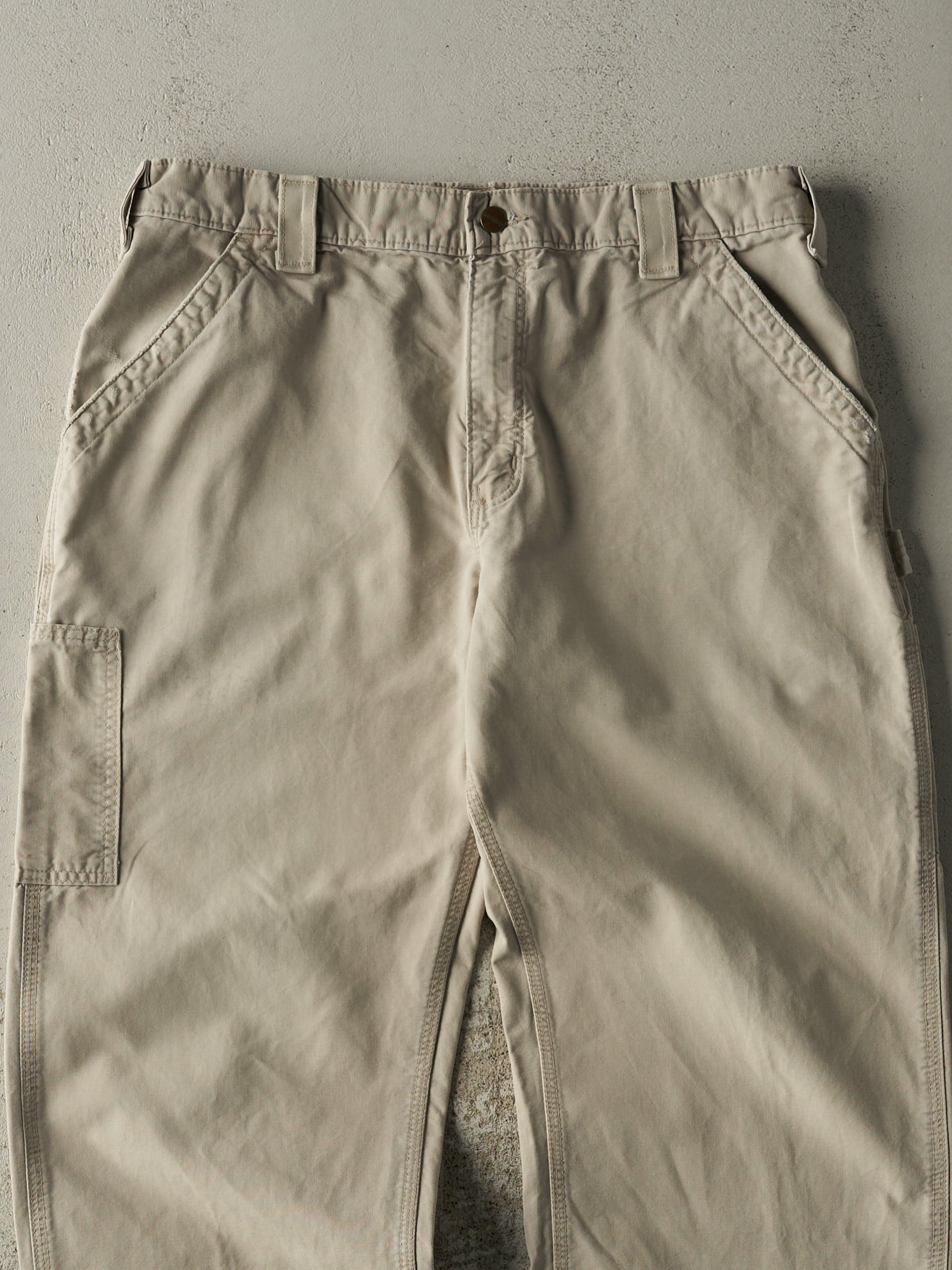 Vintage Y2K Beige Carhartt Carpenter Pants (35.5x28)