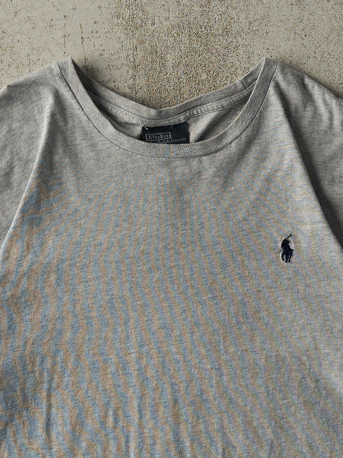 Vintage 90s Grey Polo by Ralph Lauren Tee (L/XL)