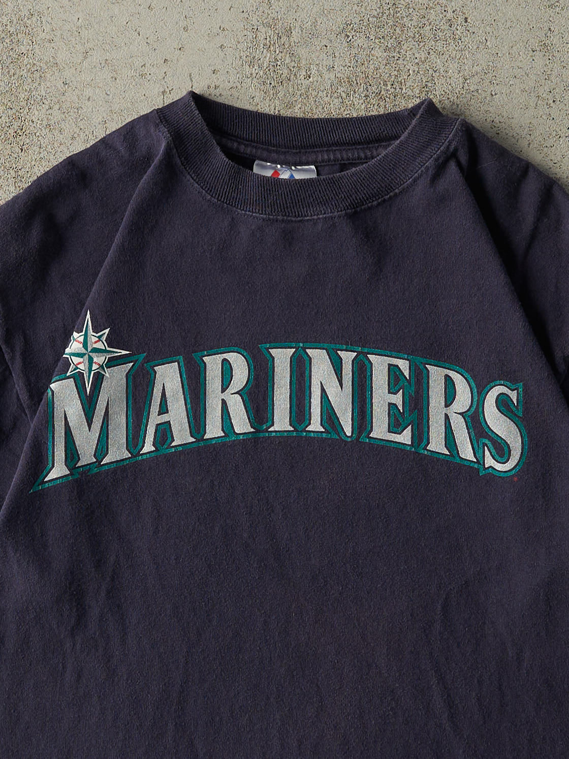 Vintage Y2K Navy Blue Seattle Mariners #51 Ichiro Player Tee (M/L)