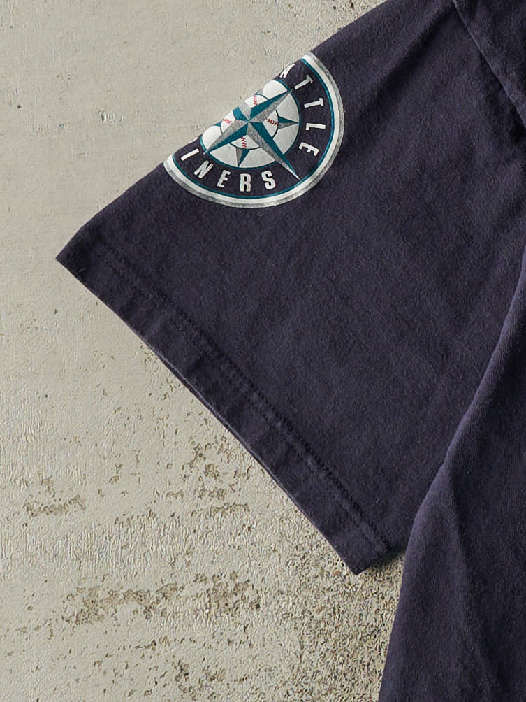 Vintage Y2K Navy Blue Seattle Mariners #51 Ichiro Player Tee (M/L)