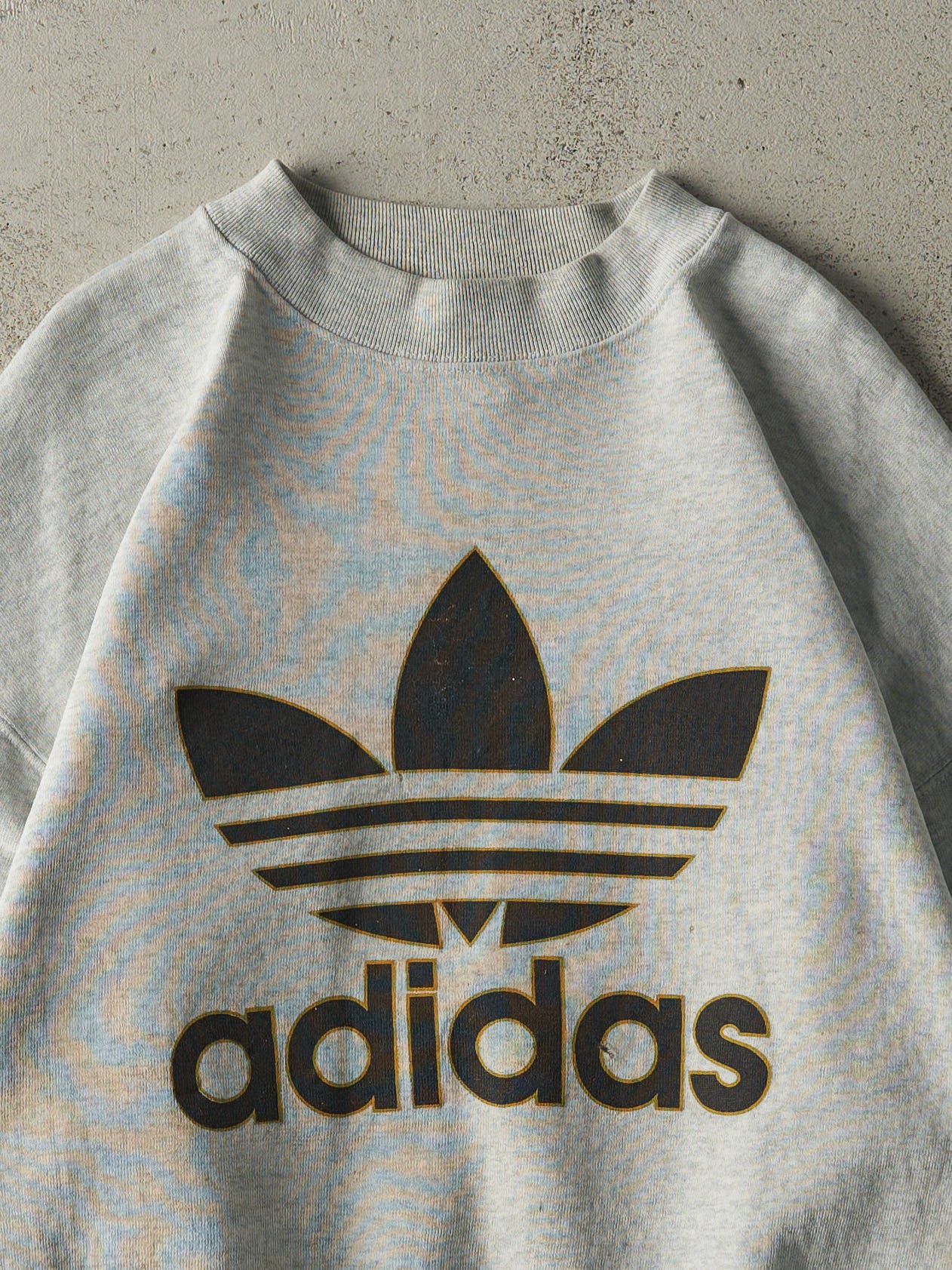 Vintage 90s Heather Grey Adidas Crewneck (L/XL)