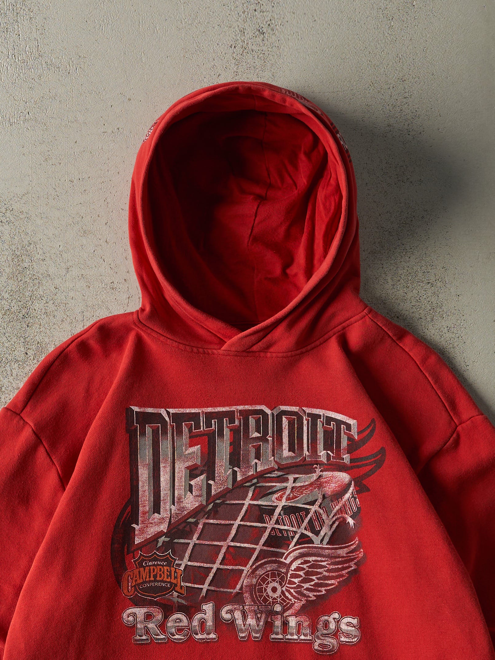 Vintage Y2K Red Detroit Red Wings Hoodie (M)