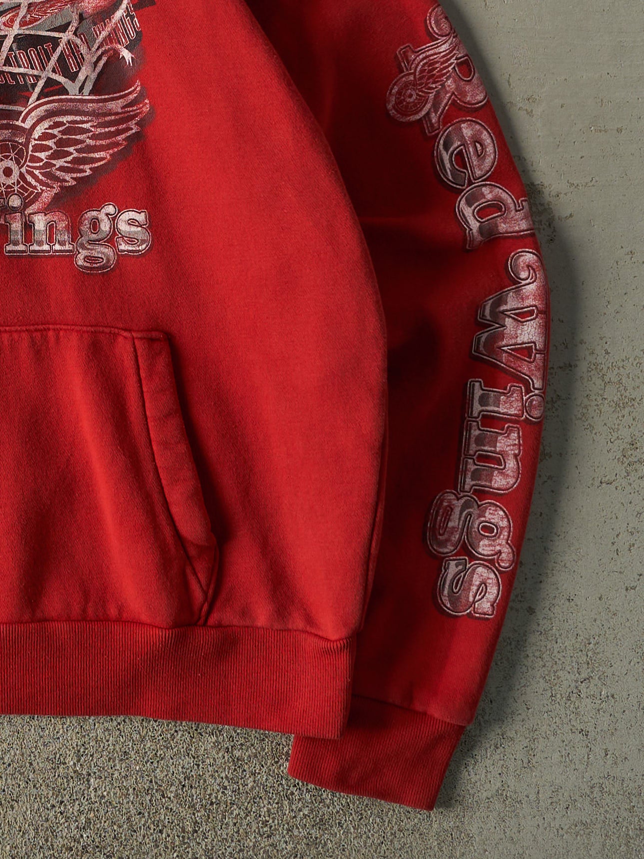 Vintage Y2K Red Detroit Red Wings Hoodie (M)