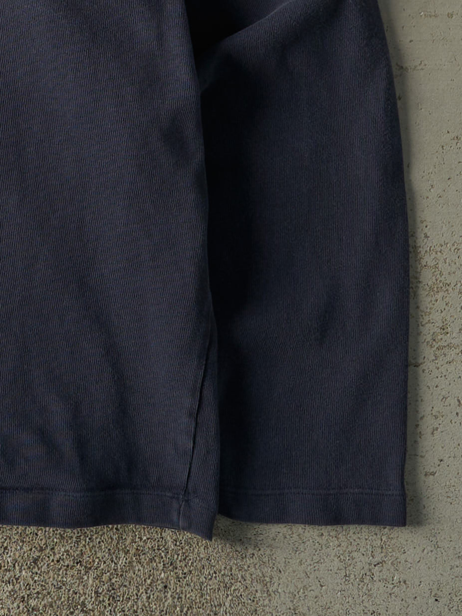 Vintage Y2K Navy Blue & Grey Gap Thermal Long Sleeve (XXL)