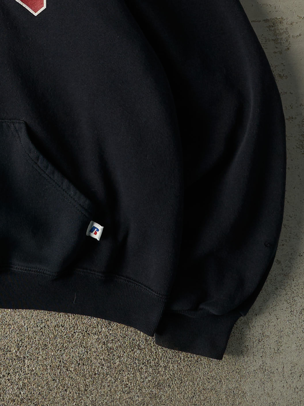 Vintage Y2K Black Chico State Russell Athletic Boxy Hoodie (M)