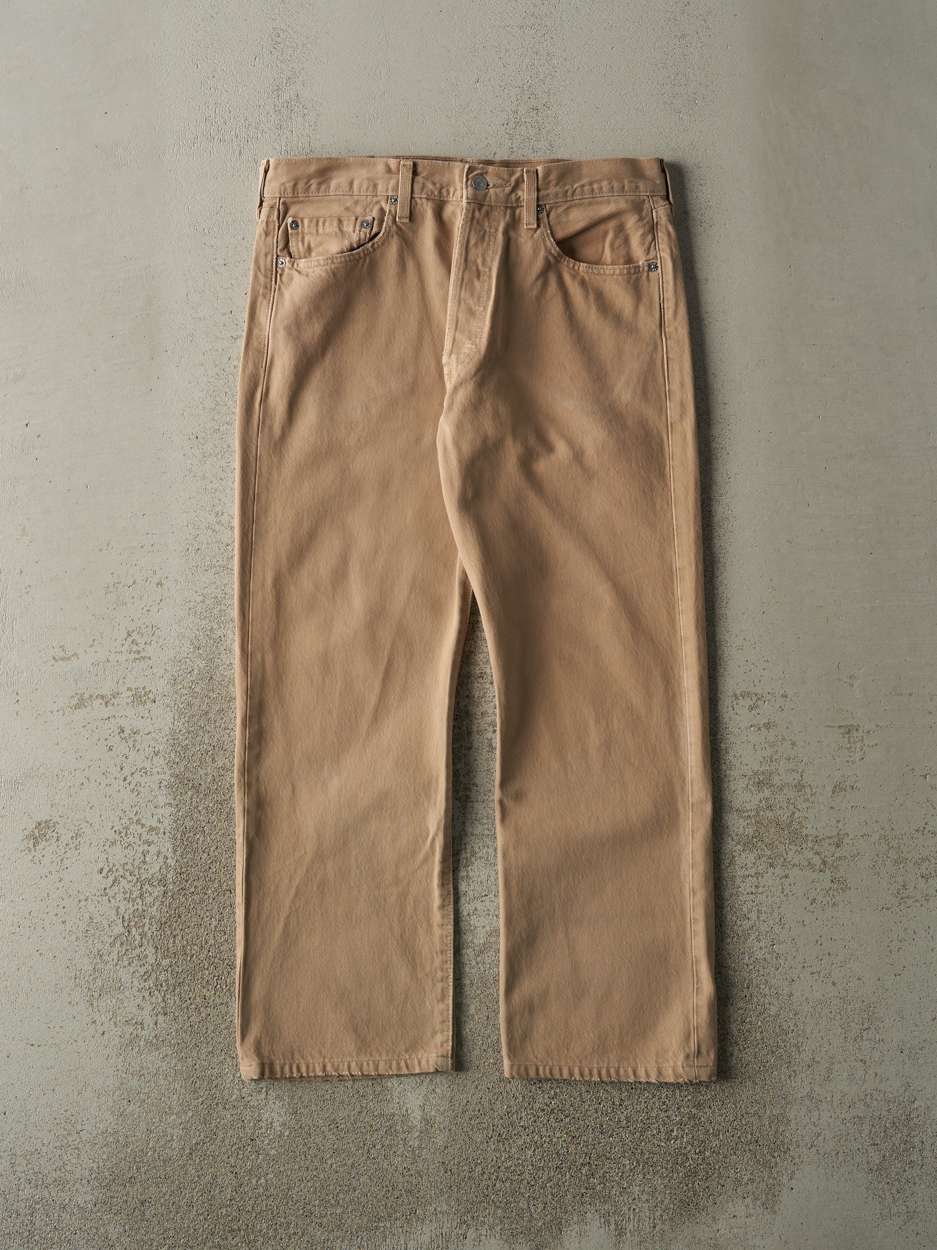 Vintage Y2K Beige Levi's 501 Denim Pants (34x28)