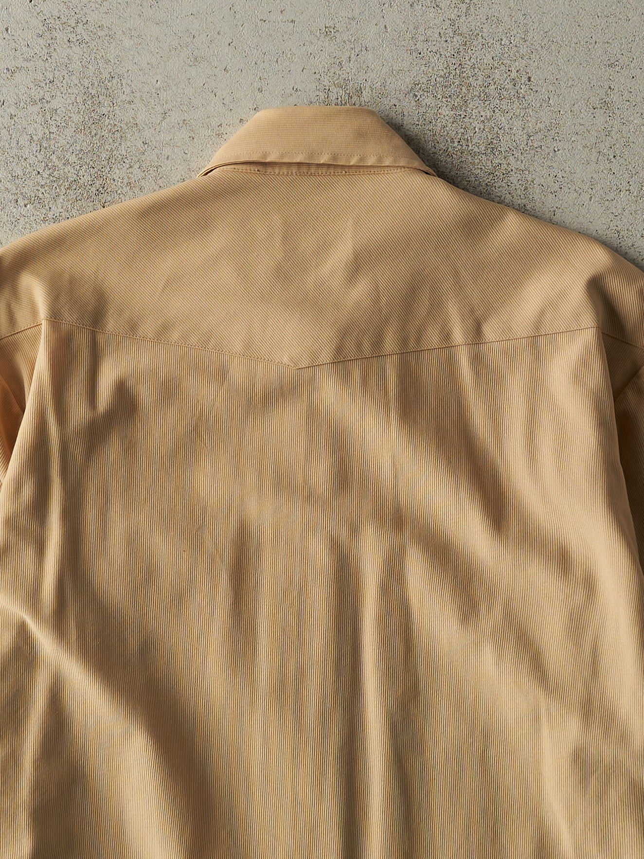 Vintage 70s Beige Western Button Up (L/XL)