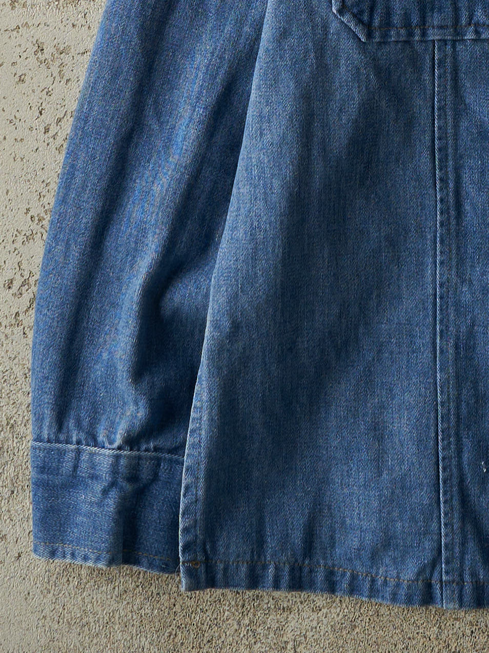 Vintage 80s Dark Wash Denim Button Up (L)