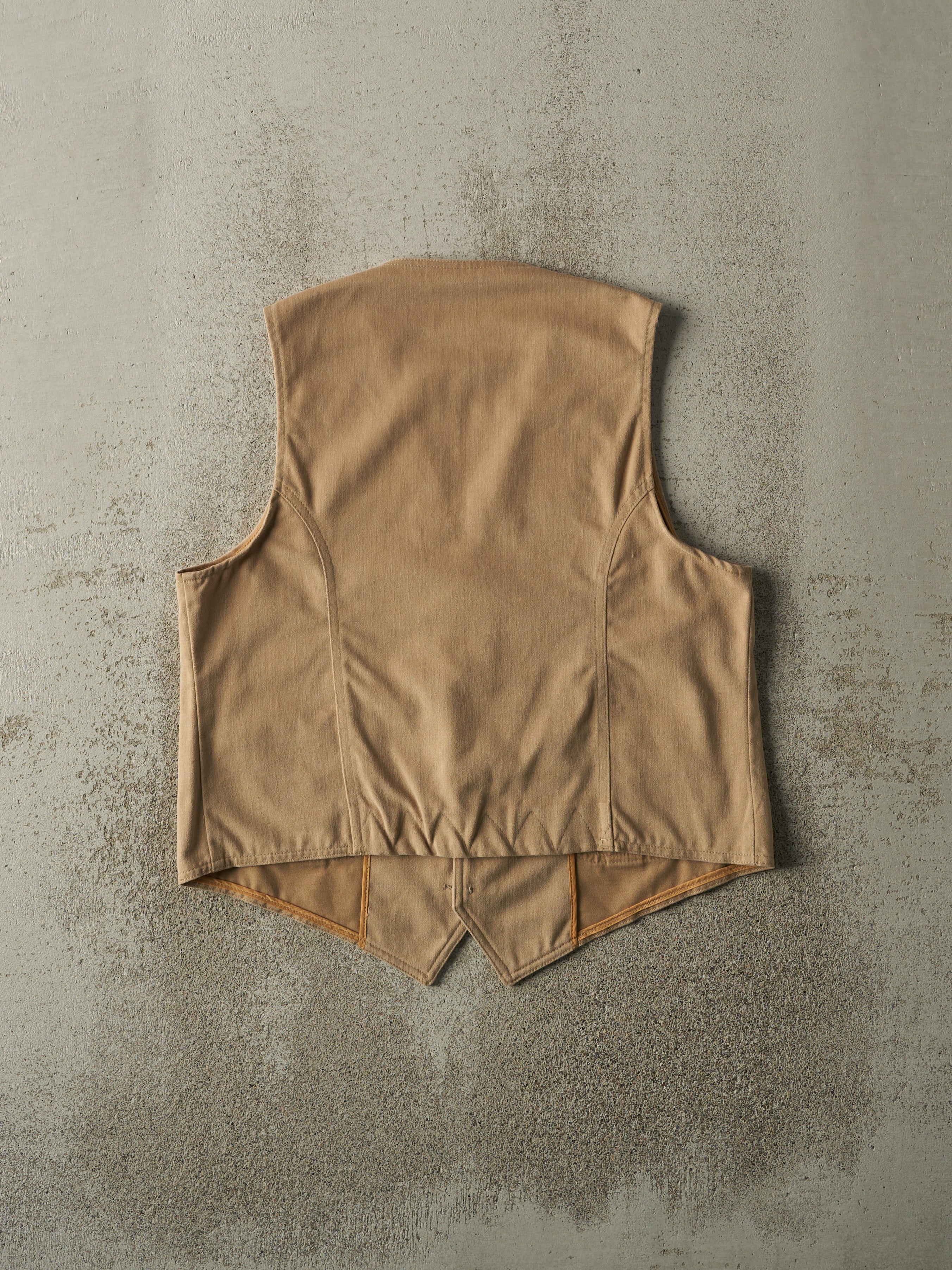 Vintage 70s Beige Western Vest (S/M)