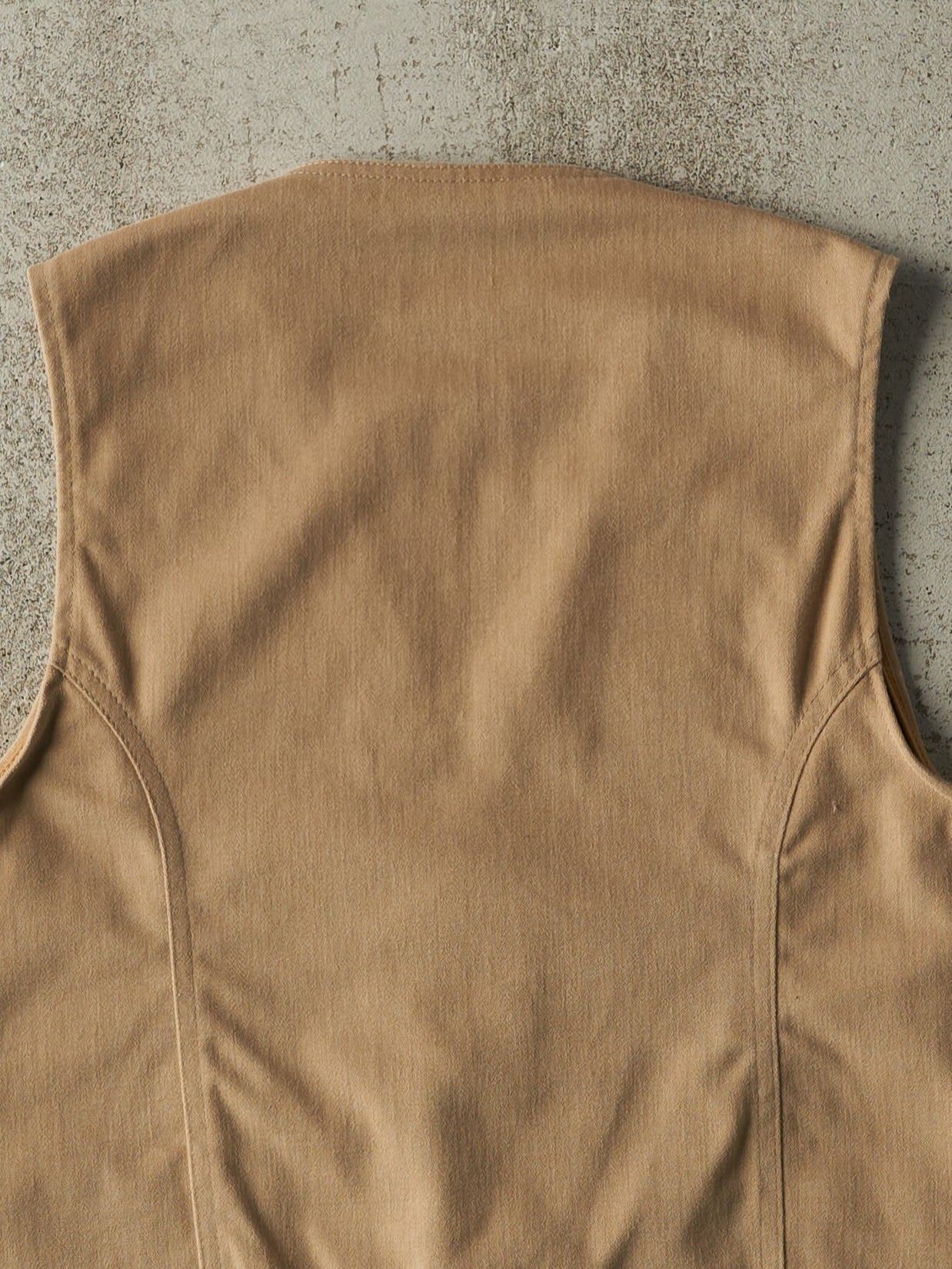 Vintage 70s Beige Western Vest (S/M)