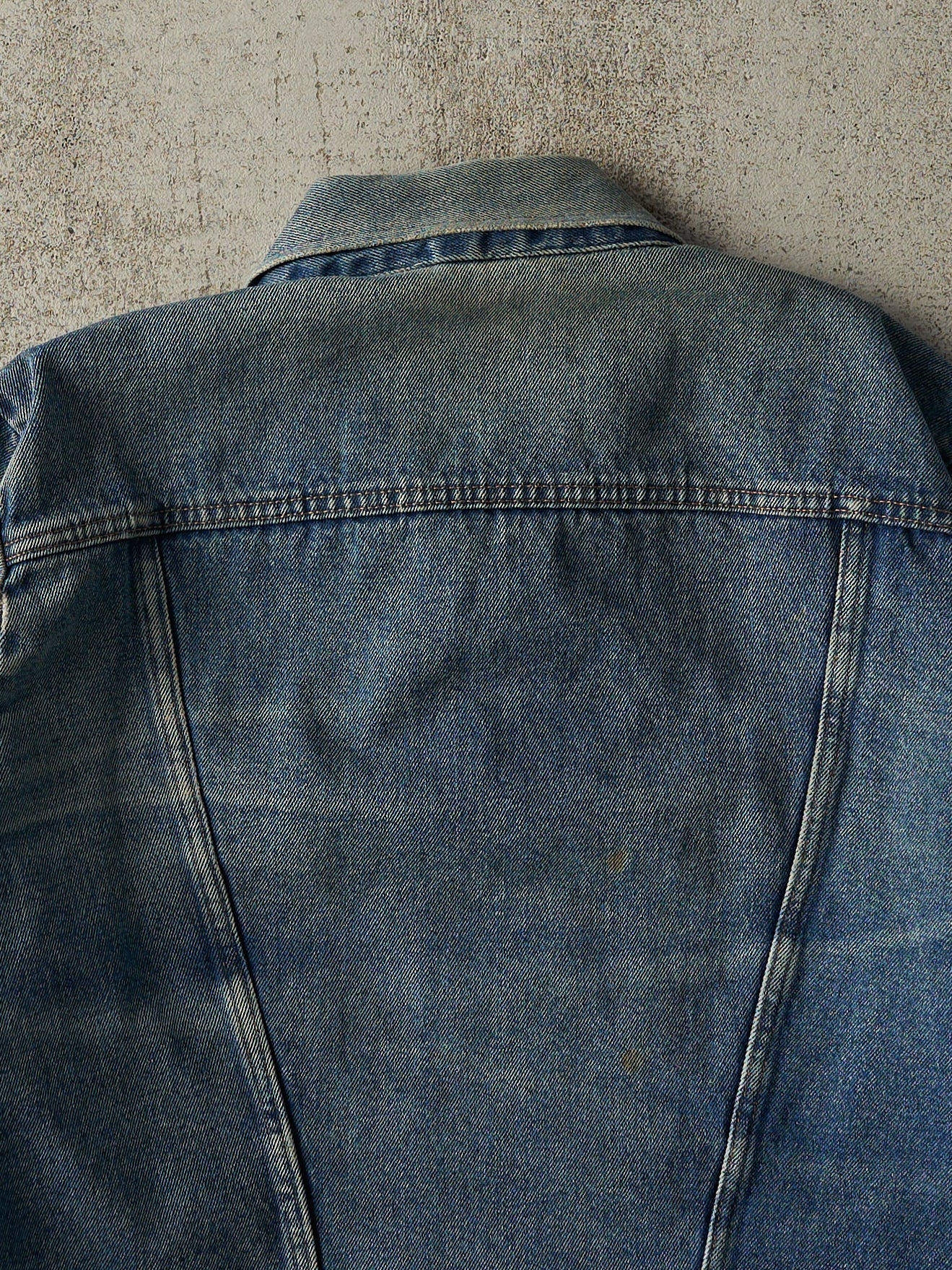 Vintage 80s Mid Wash Rustler Denim Jacket (M)