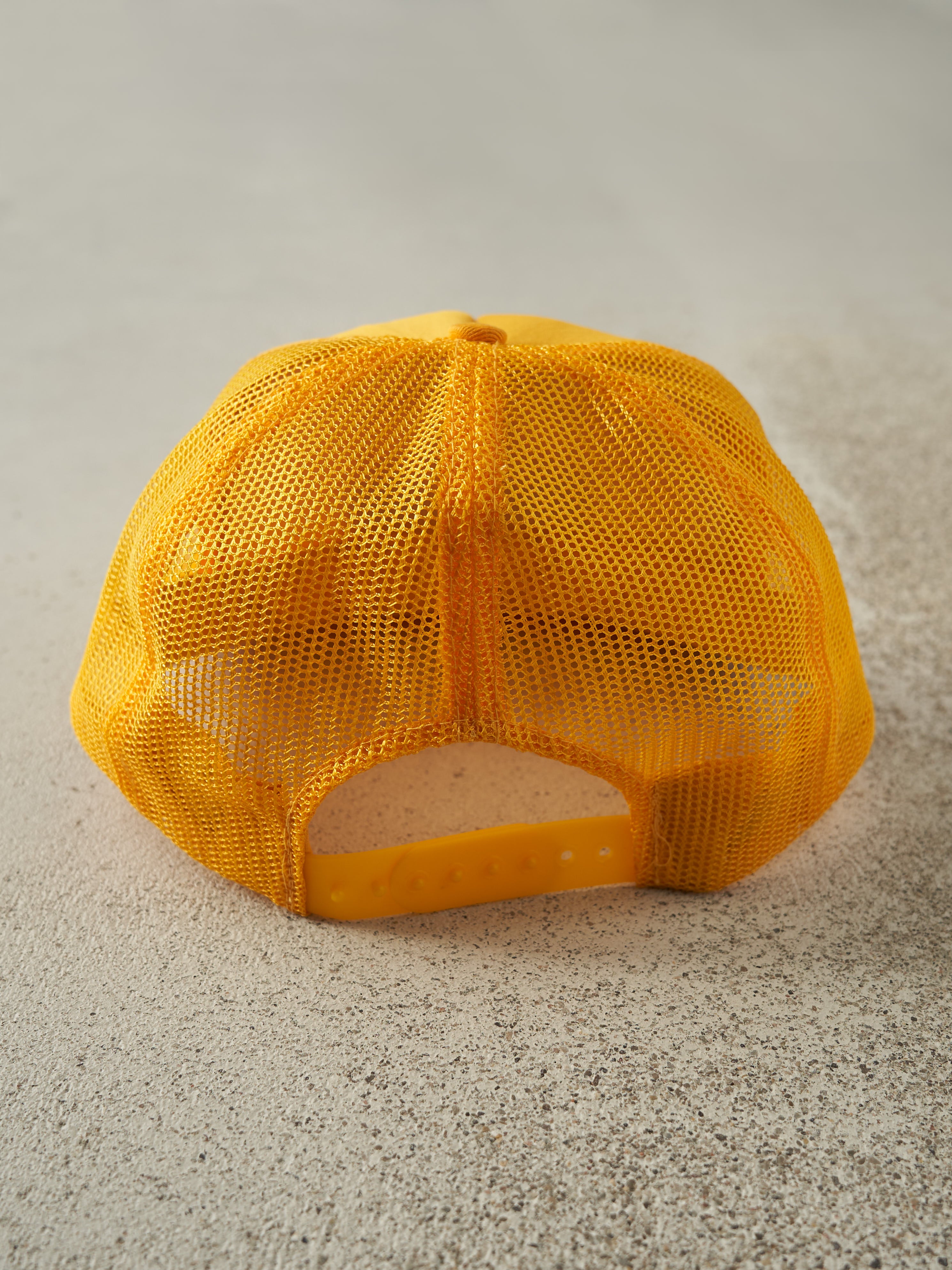 Vintage 80s Yellow Cactus Pete's Foam Trucker Hat