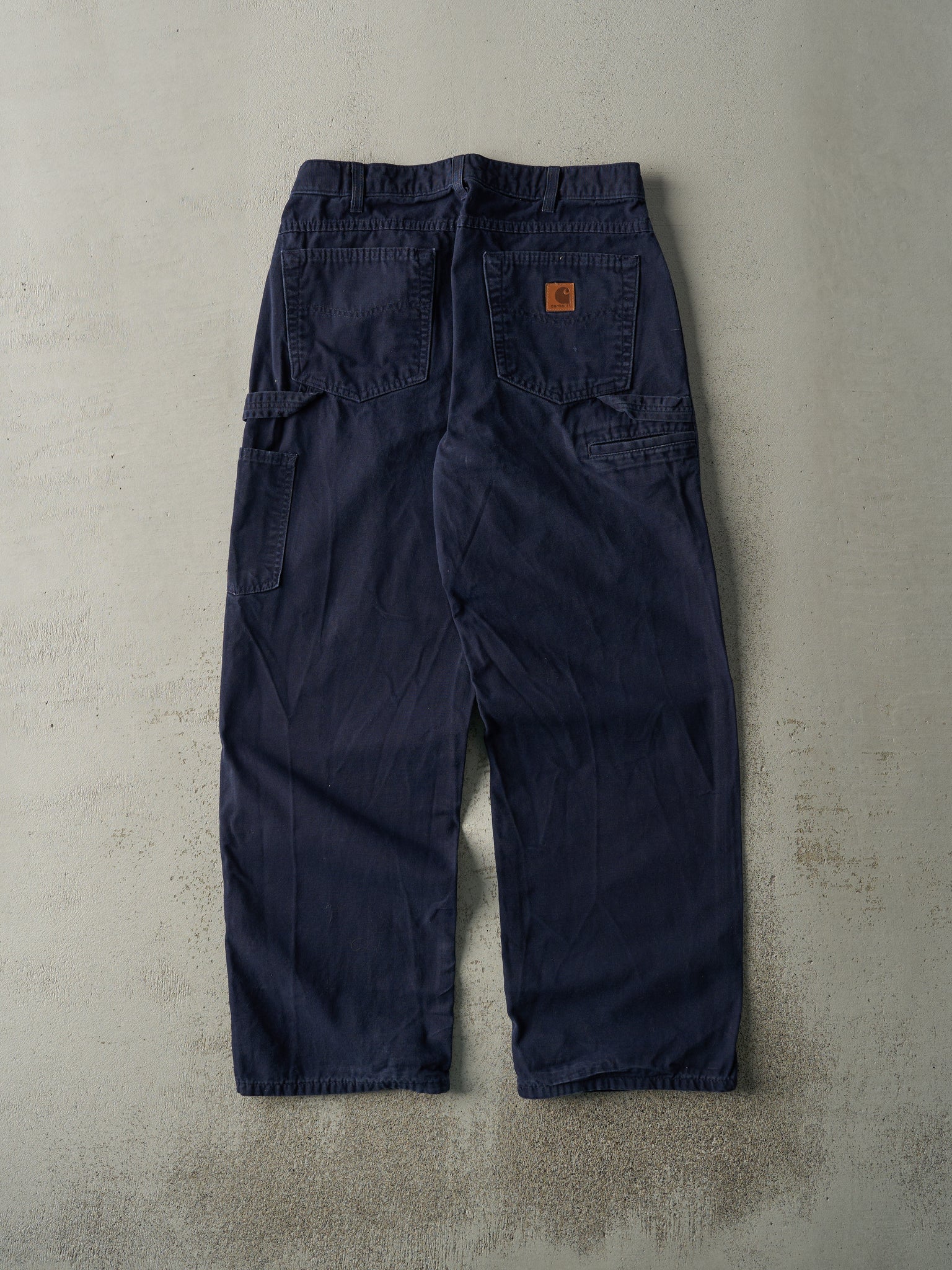 Vintage Y2K Navy Blue Carhartt Lightweight Carpenter Pants (32x30.5)